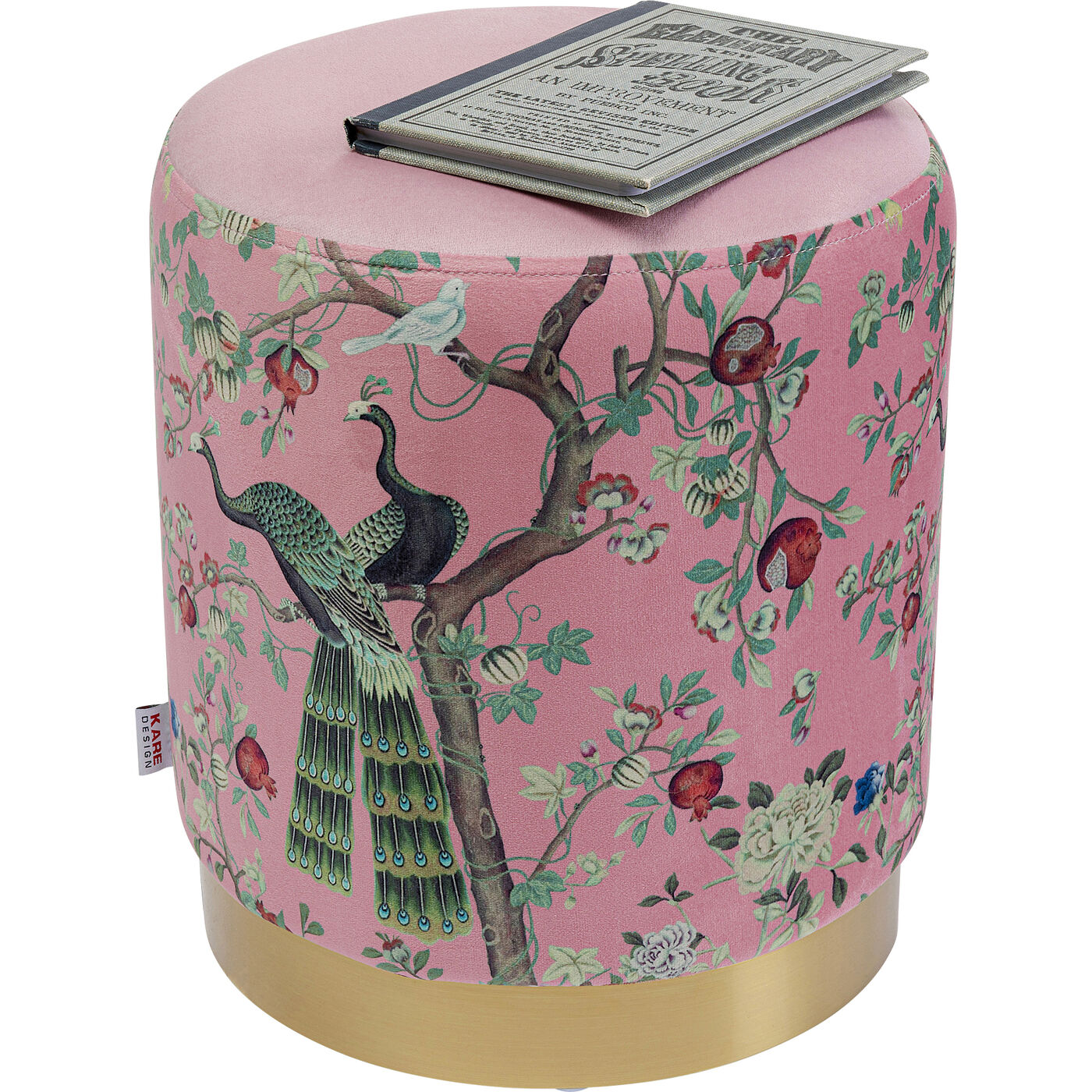 Пуф Cherry Peacock Brass Ø32 см