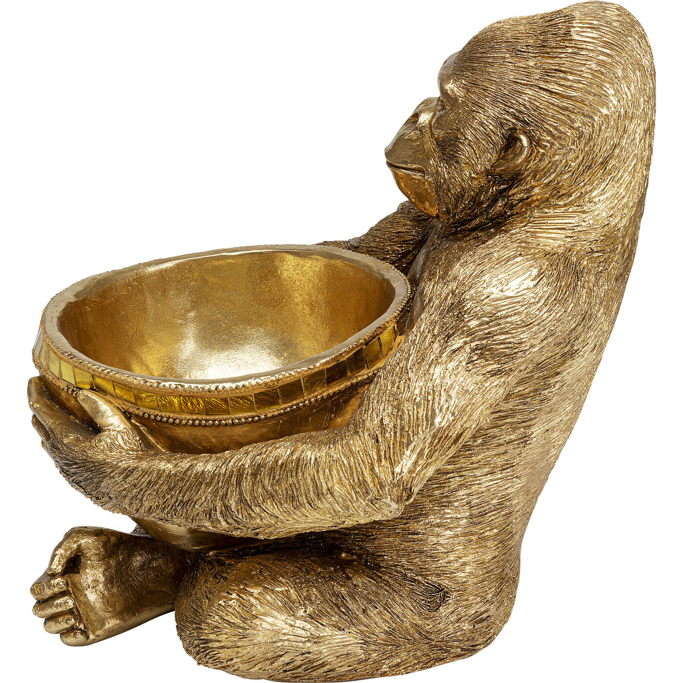 Фигура декоративная Holding Миска Gold