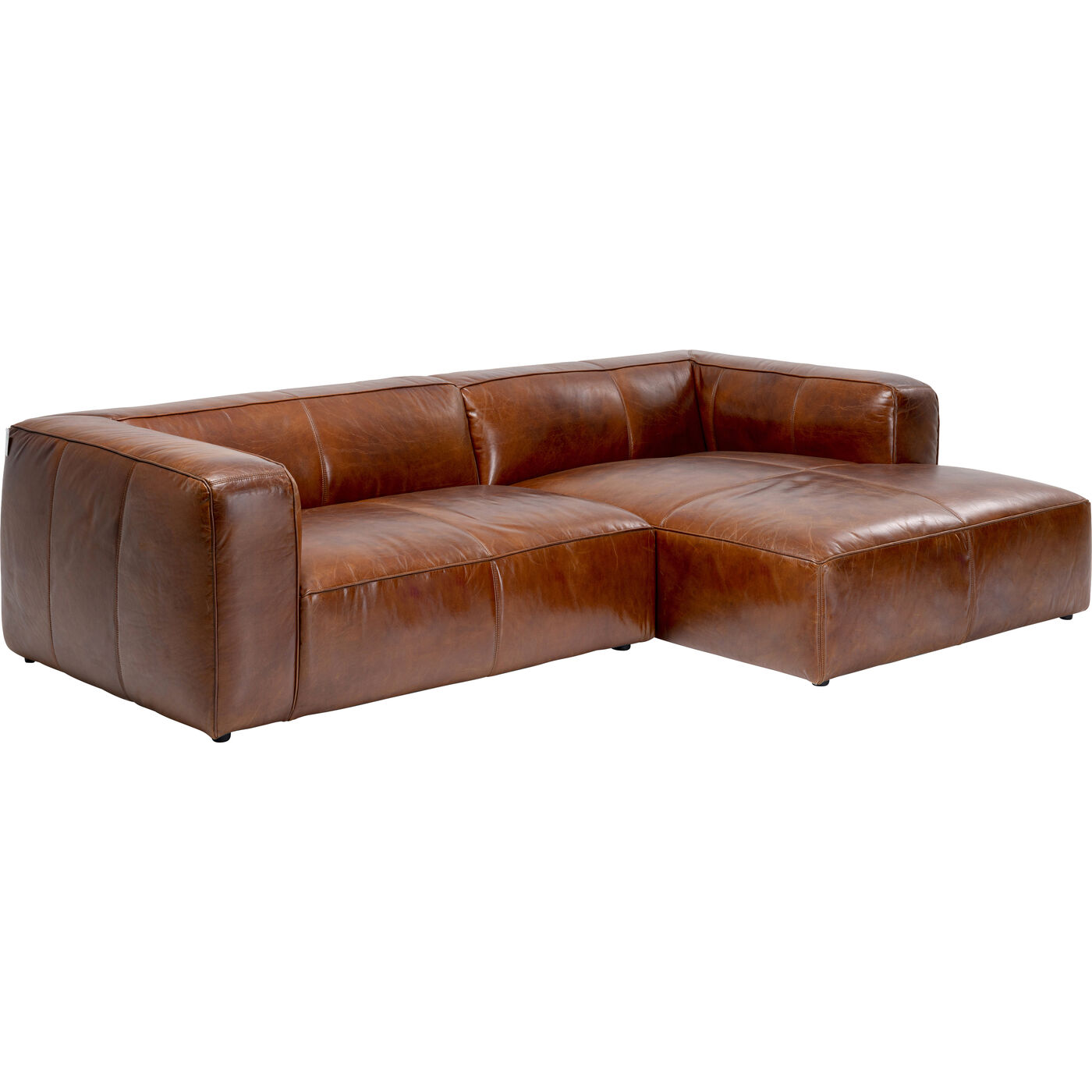 Диван угловой Cubetto Leather Brown 270 см