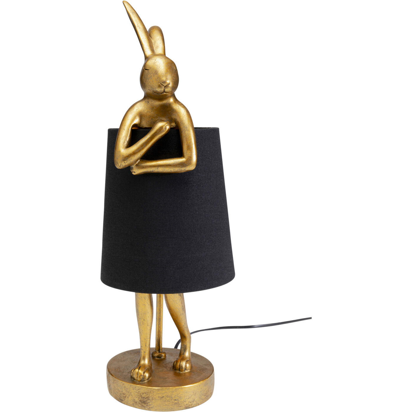 Светильник настольный Animal Rabbit Gold/Black 50 см