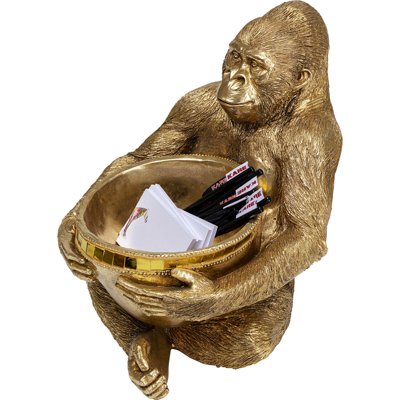 Фигура декоративная Holding Миска Gold