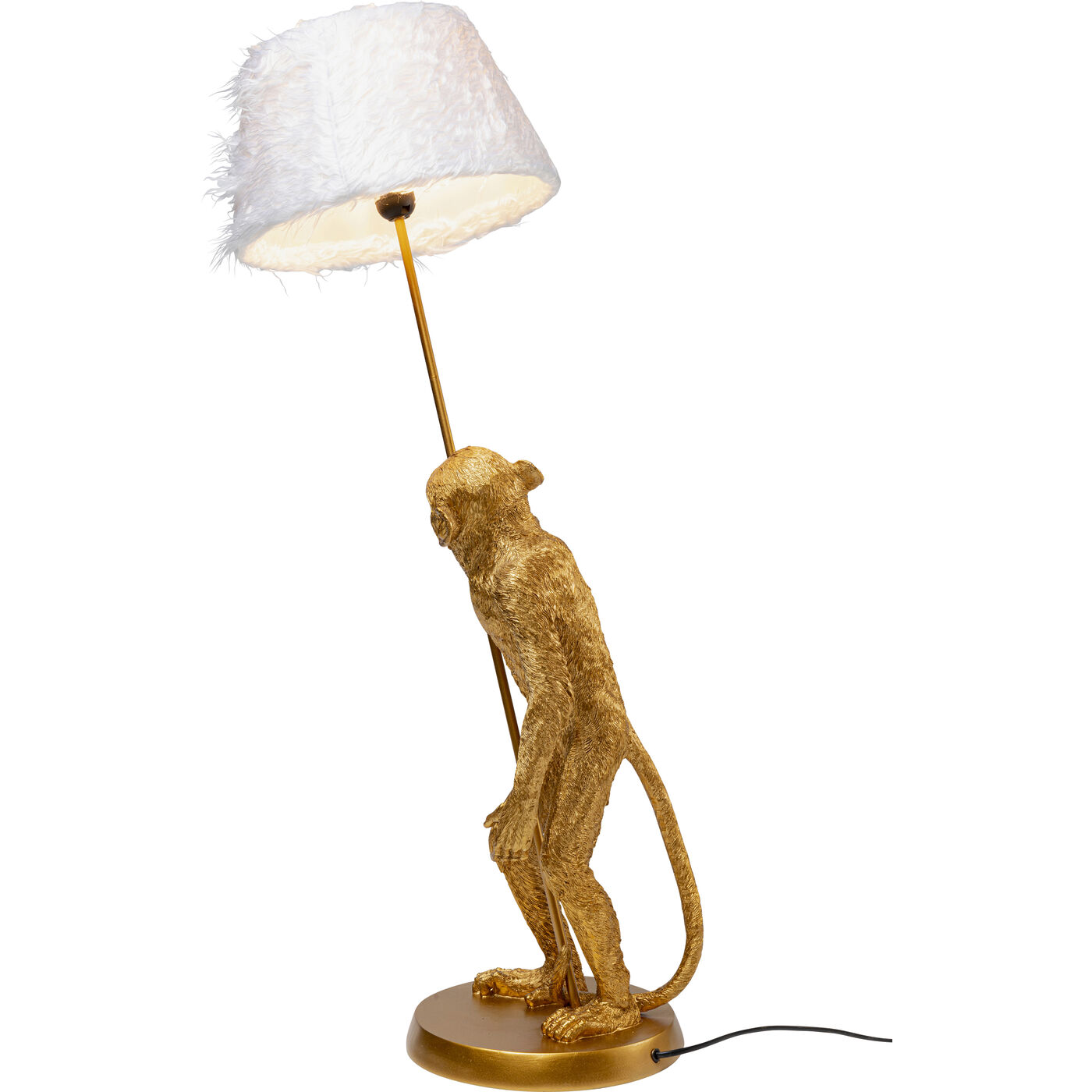 Светильник настольный Animal Standing Monkey Gold 51 см