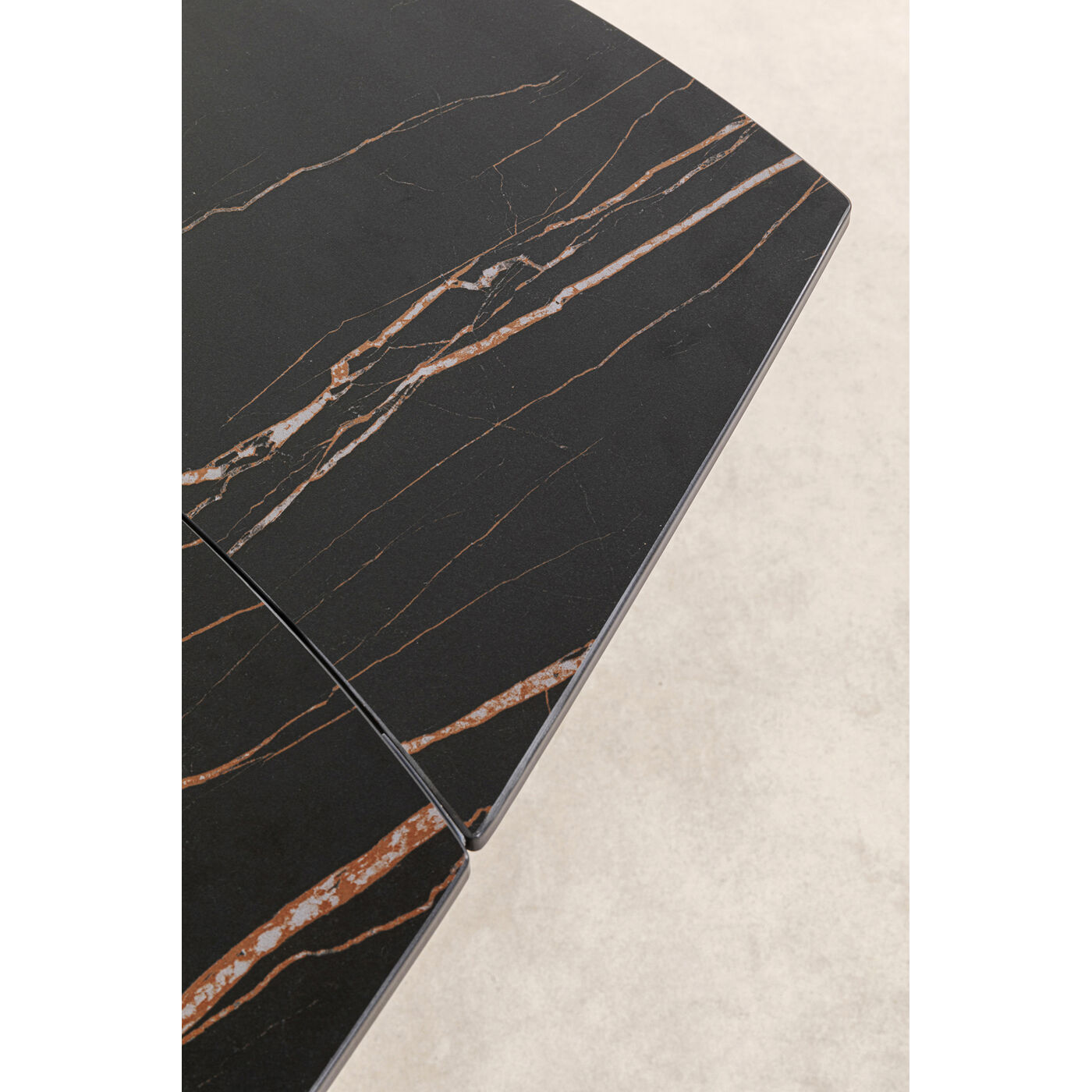 Стол раздвижной Twist Black 120(30+30)x90 см