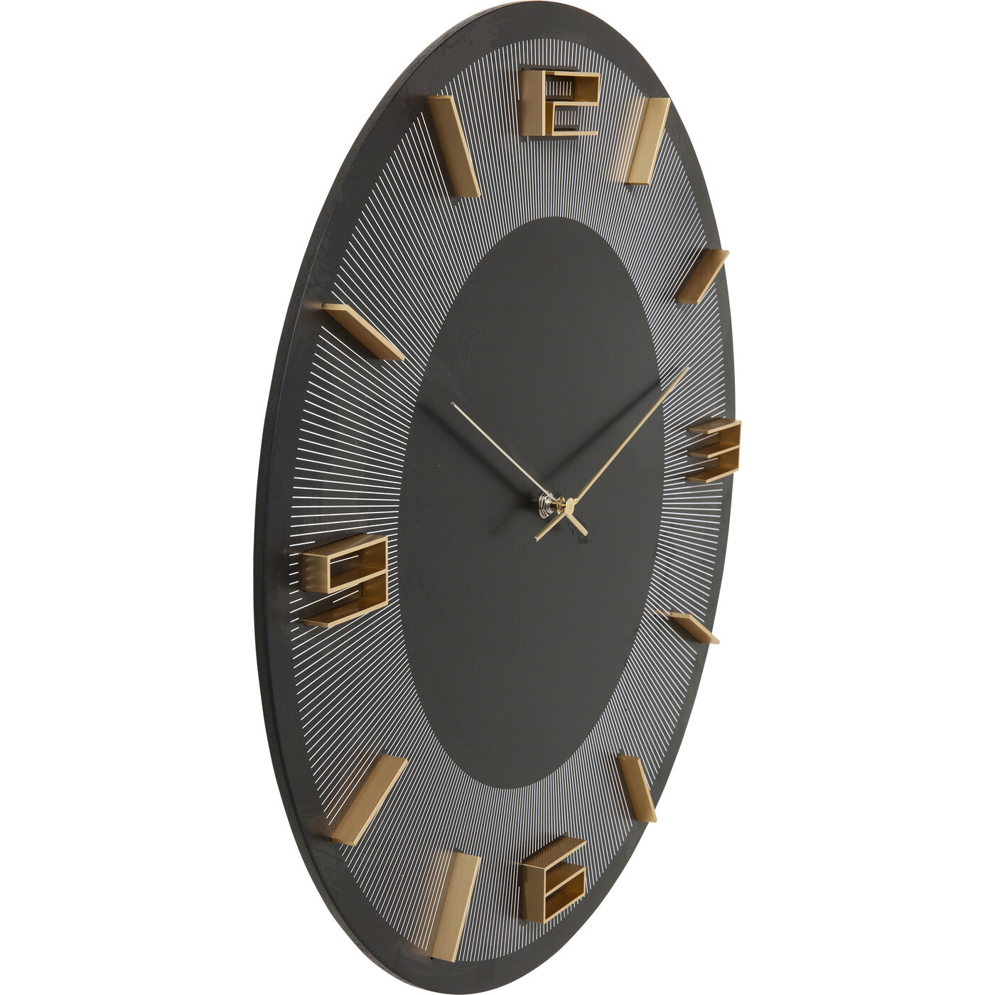 Часы настенные Leonardo Black/Gold 50