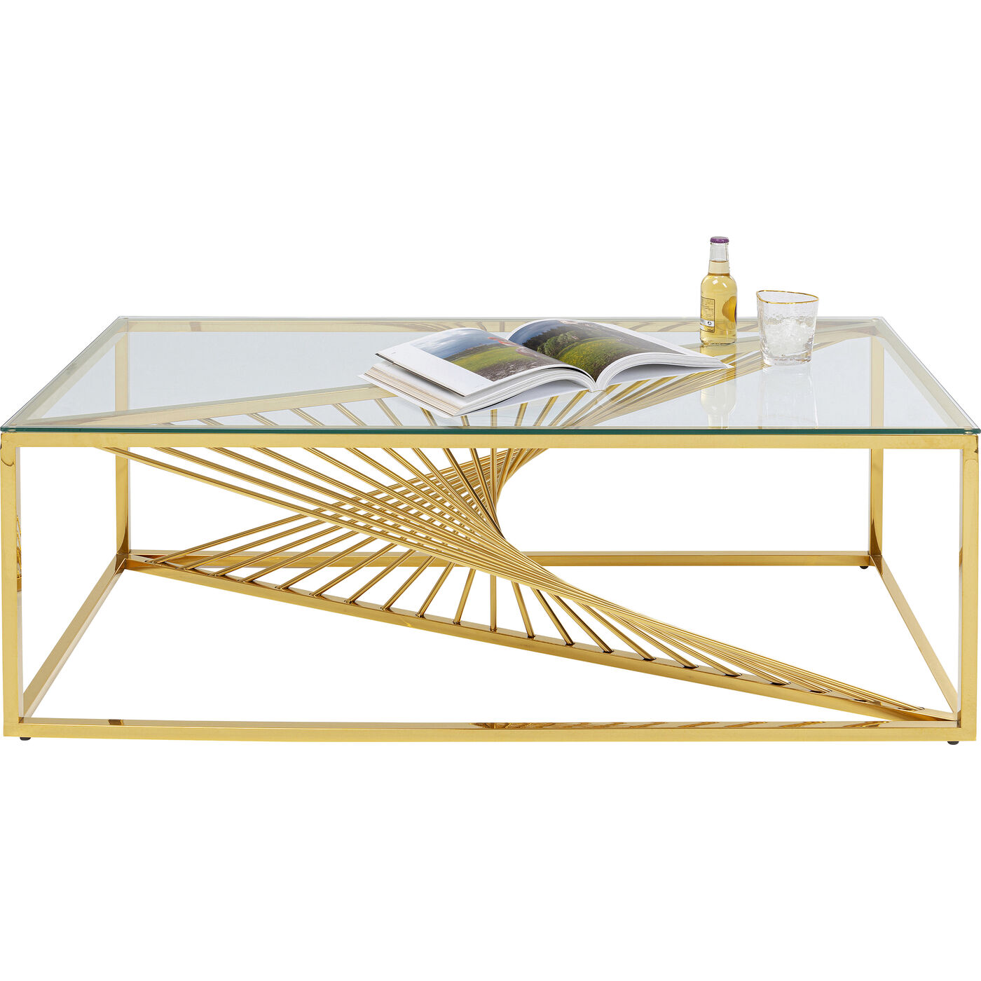 Стол кофейный Laser Gold 120x60 см