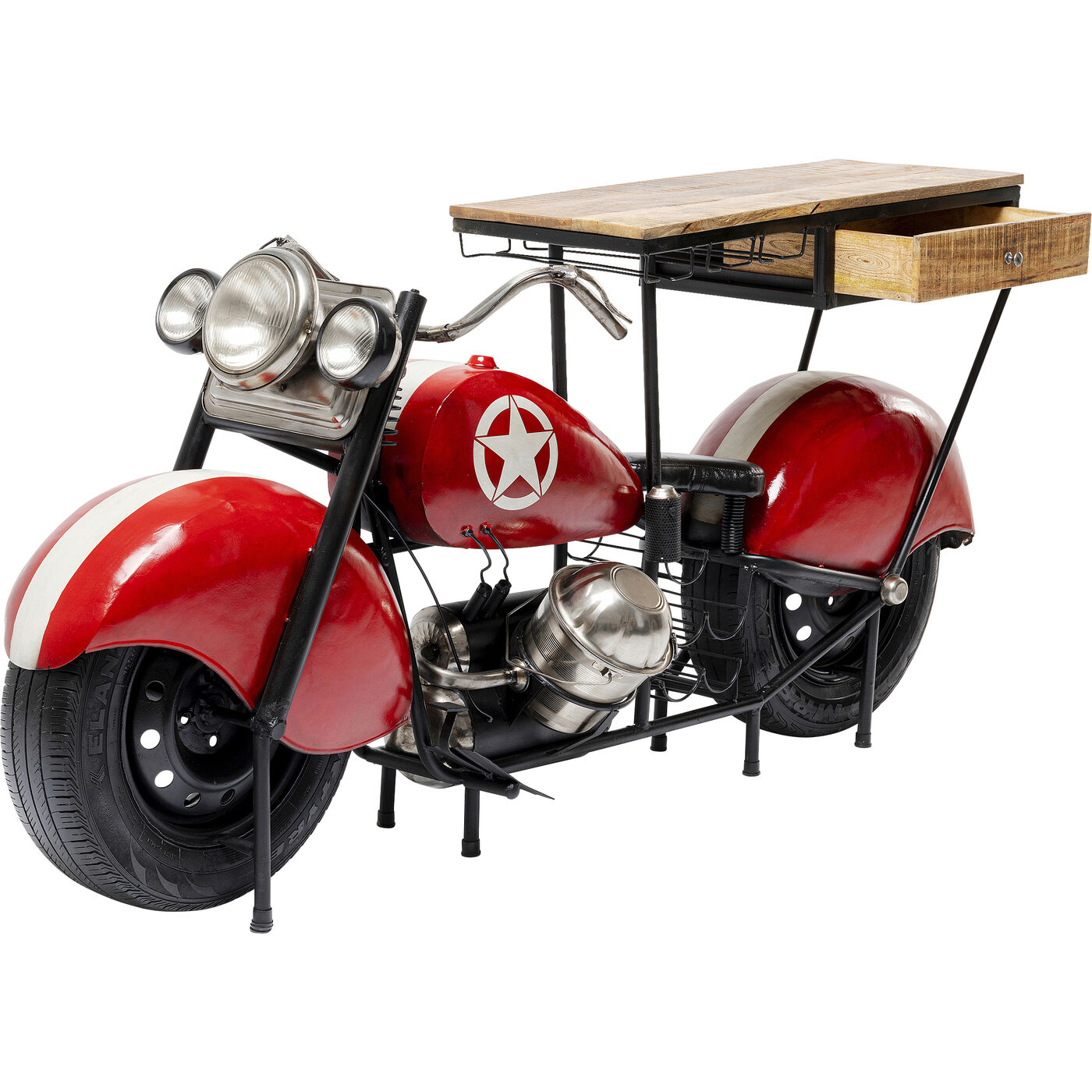 Барный шкаф Motorbike Red