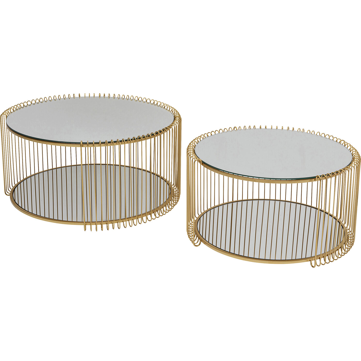 Стол кофейный Wire Double Brass (2 шт.)