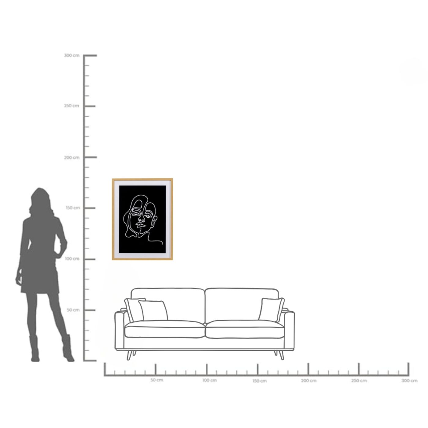 Картина в раме Faccia Arte Drawing (2 шт)