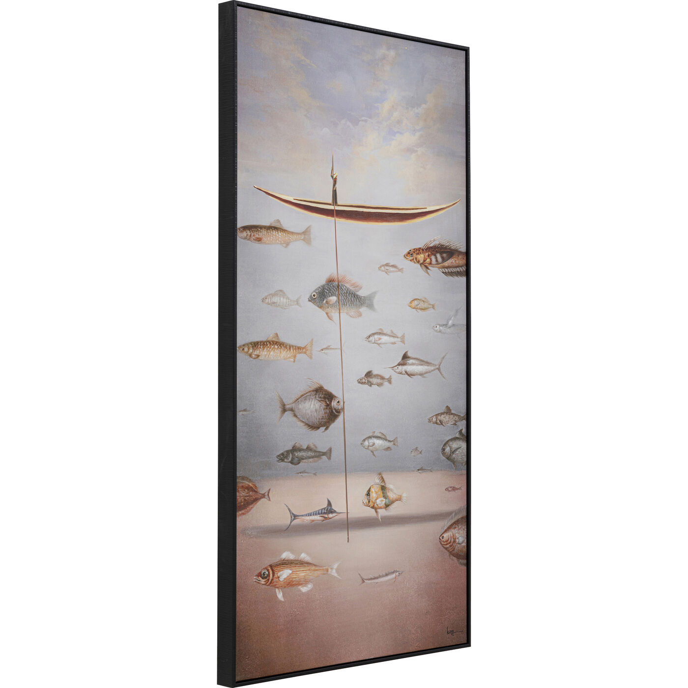 Картина в раме Cloud Fisherman Boat 60x120 см