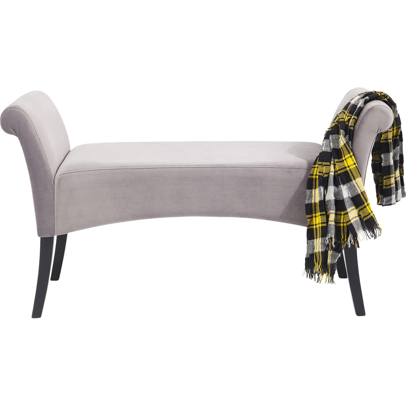 Скамья Motley Velvet Silvergrey