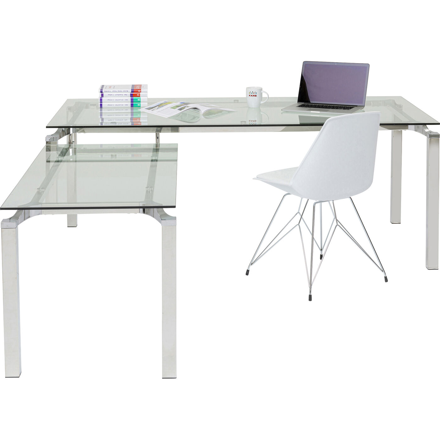 Стол письменный Lorenco Corner Chrome