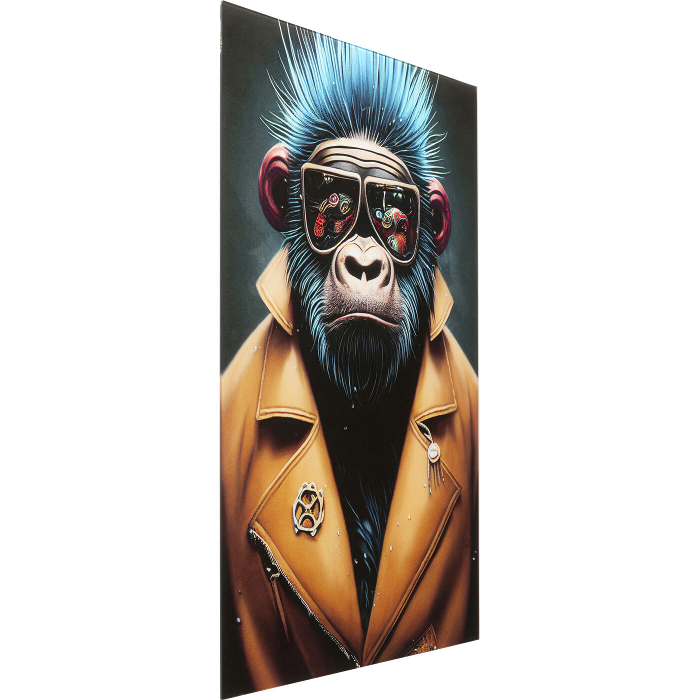 Картина стеклянная Fashion Gorilla 60x80 см