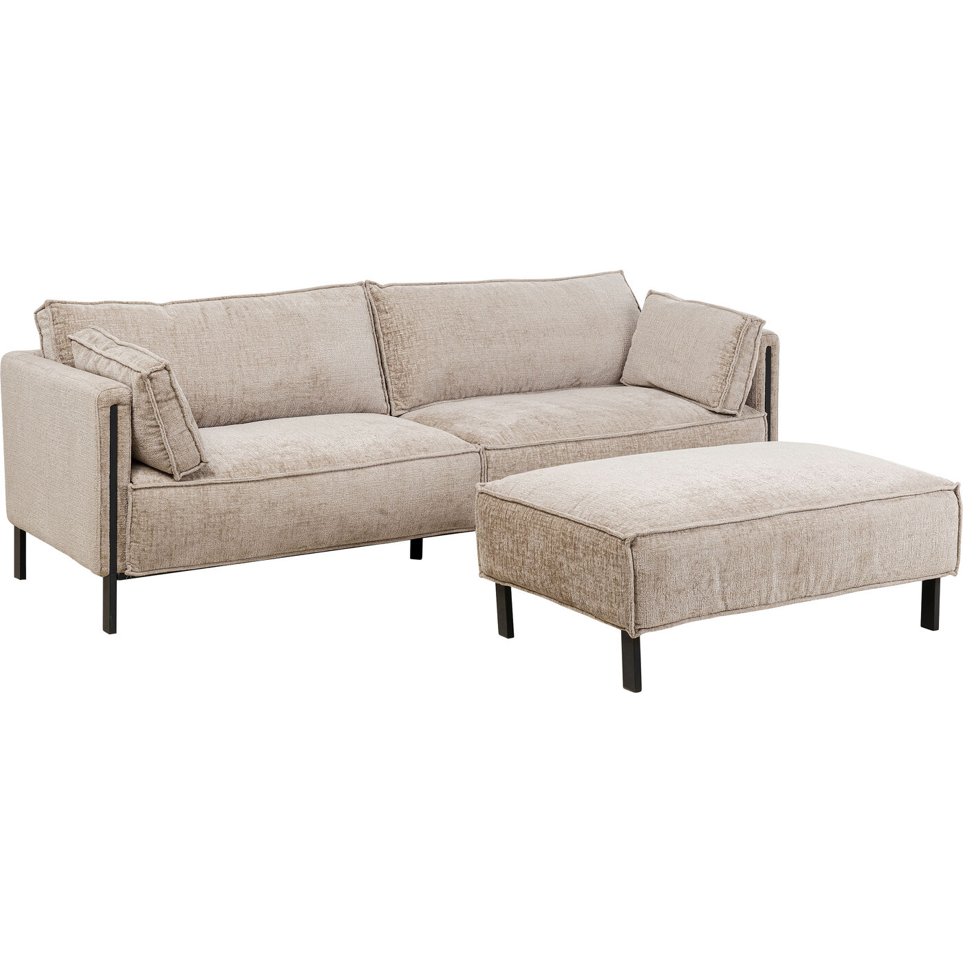 Диван трехместный Victor Fabric Grey 233 см
