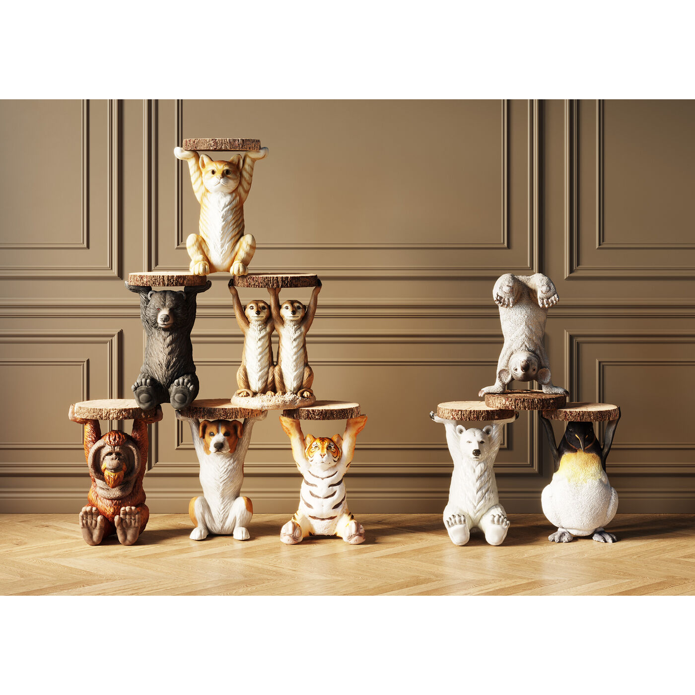 Стол приставной Animal Ms Cat Ø33 см