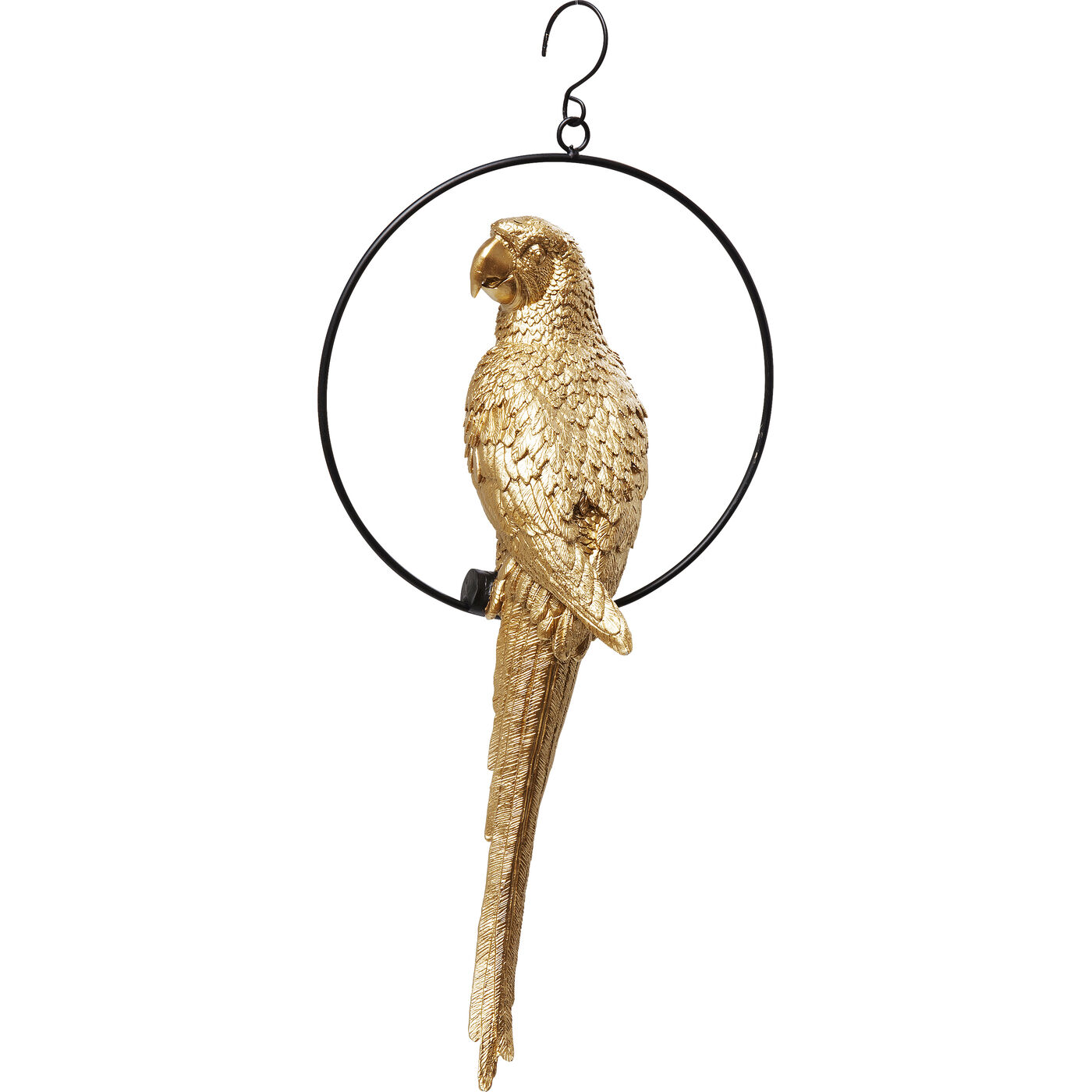 Фигура декоративная Swinging Parrot Gold