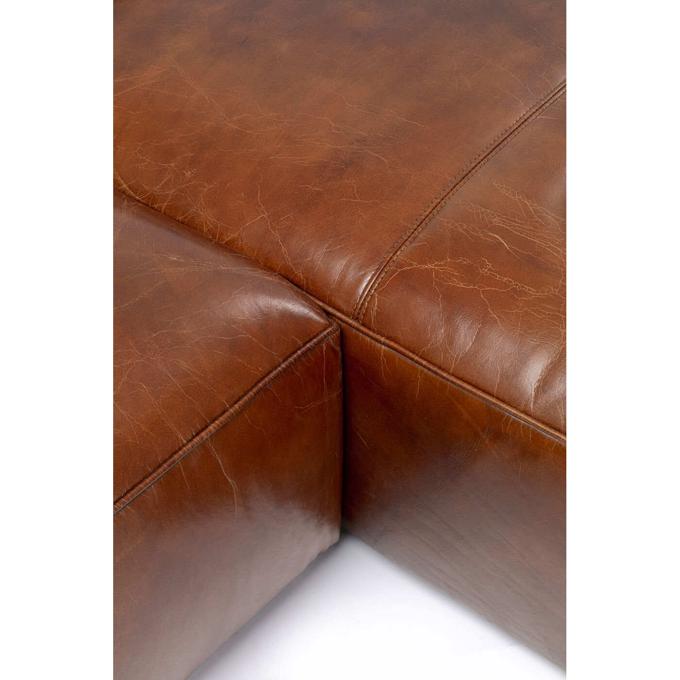 Диван угловой Cubetto Leather Brown 270 см