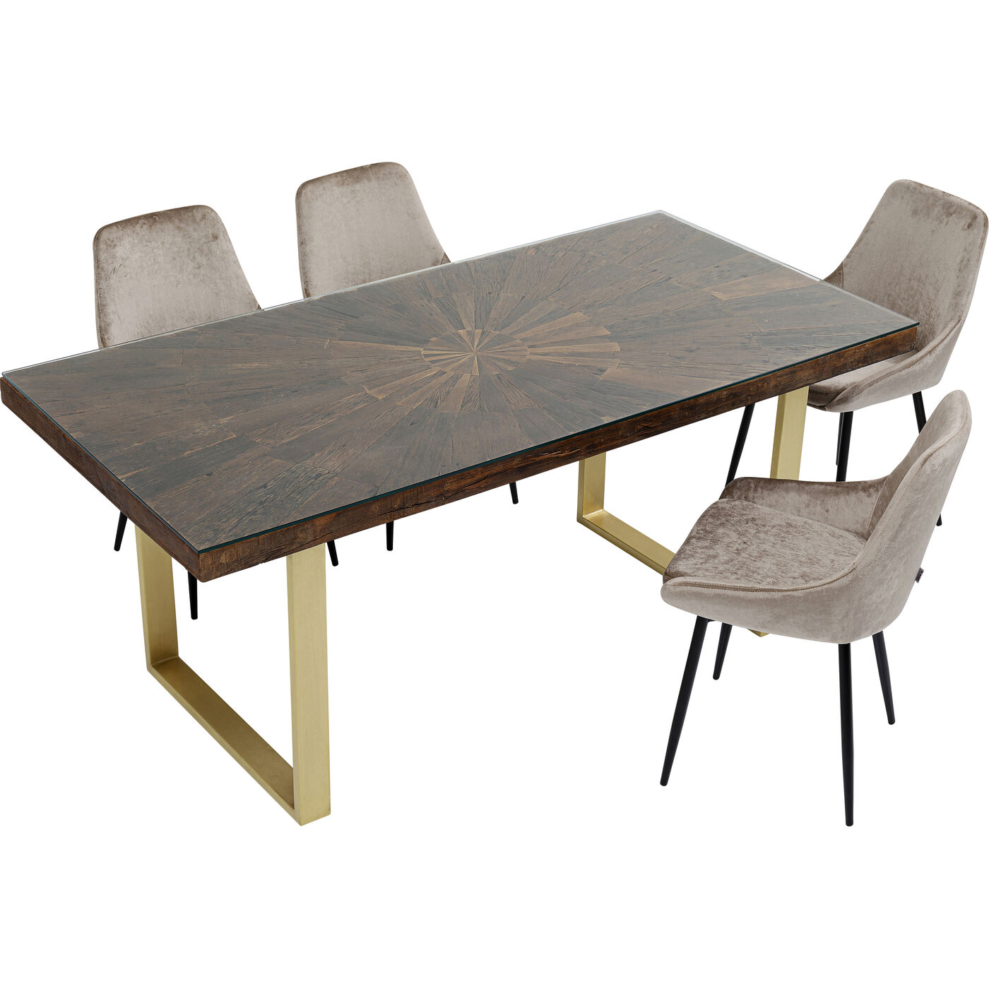 Стол Conley Brass 180x90 см