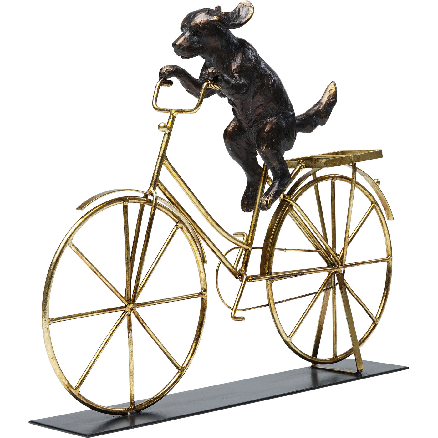 Фигура декоративная Dog With Bicycle "Собака на велосипеде"