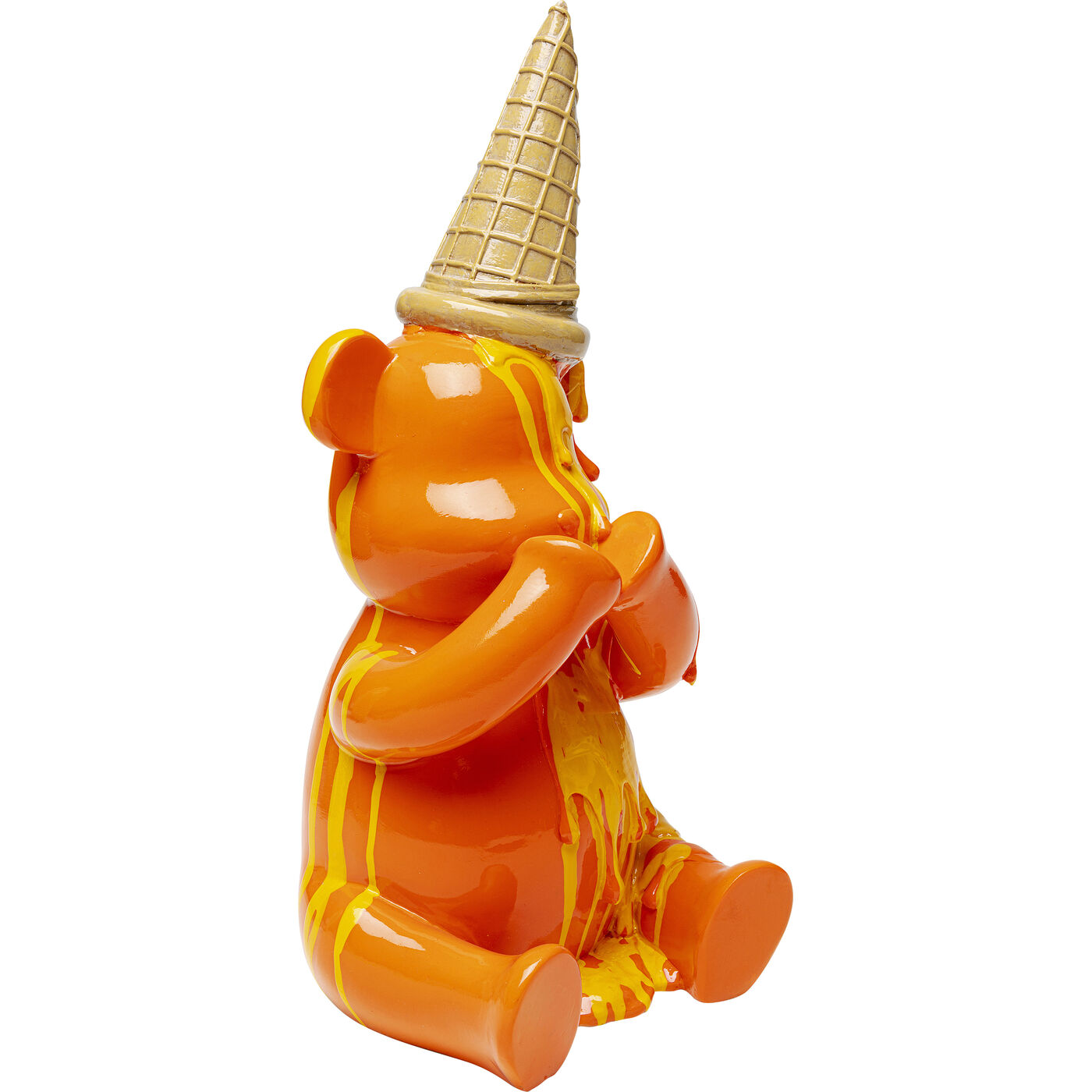 Фигура декоративная Sitting Gelato Bear Orange 37 см