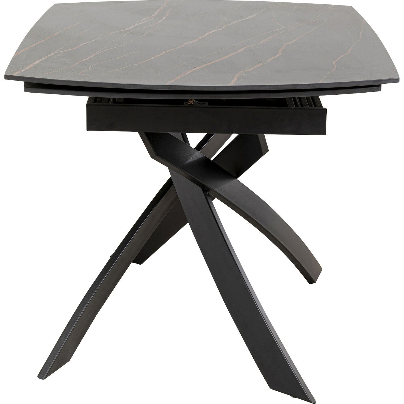 Стол раздвижной Twist Black 120(30+30)x90 см