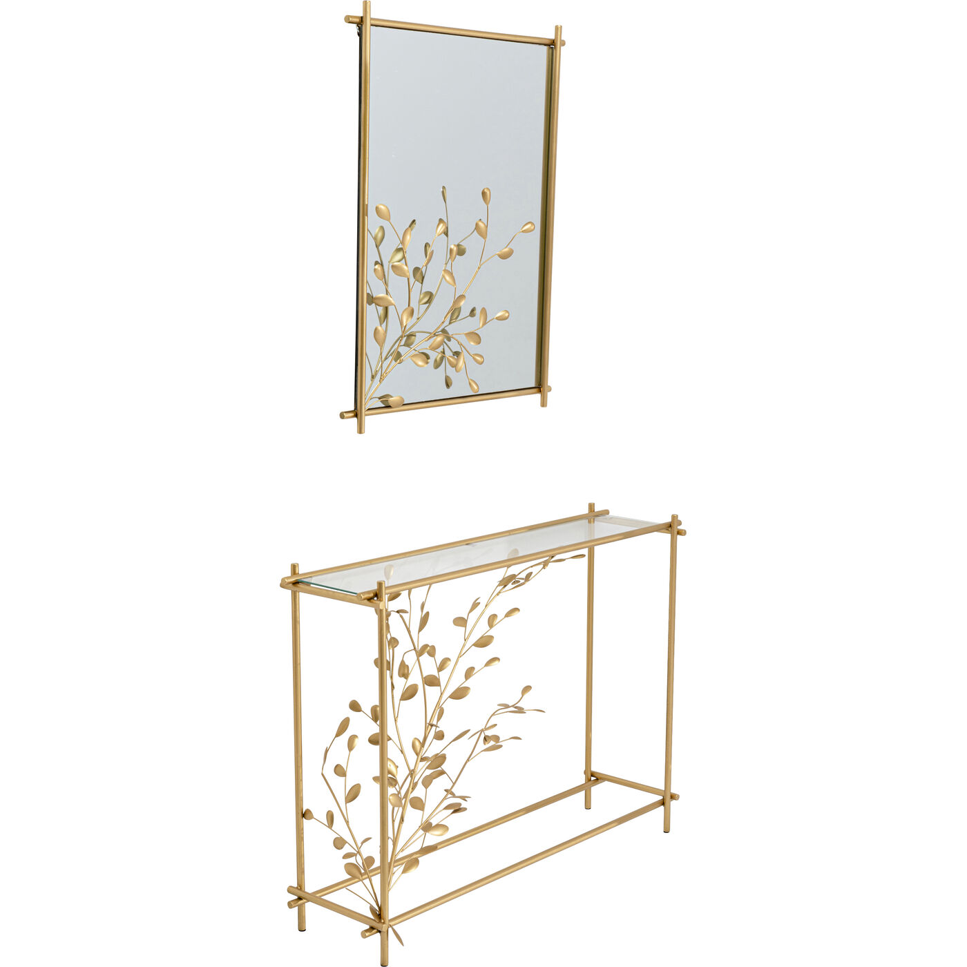 Зеркало настенное Leafline Gold 66x85 см
