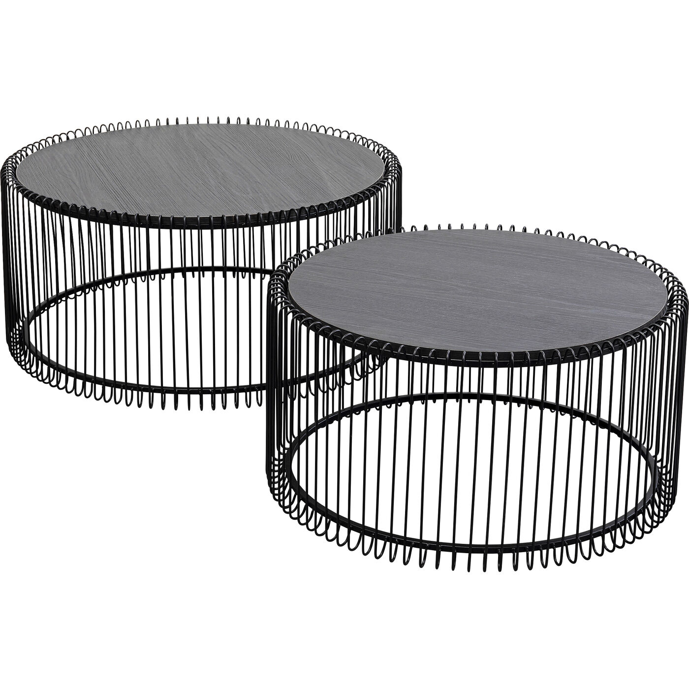 Стол кофейный Wire Black Wood (2/Set)