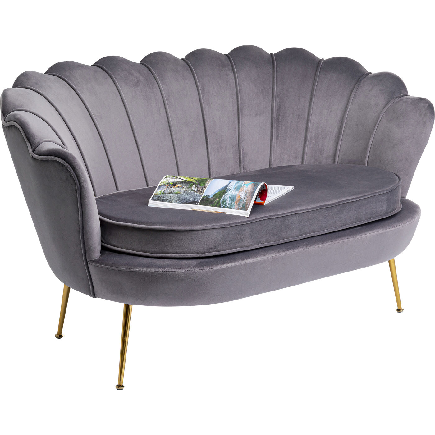Диван Water Lily двухместный Grey 132 см