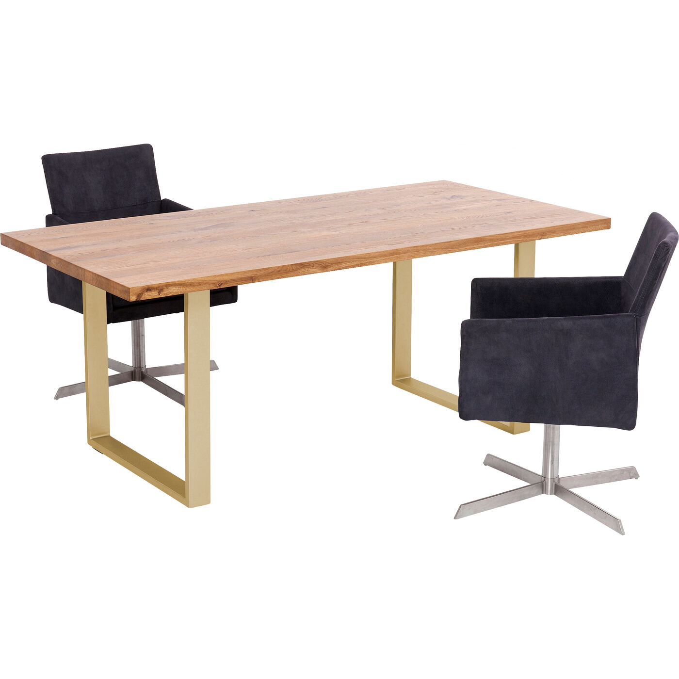 Стол Jackie Oak Brass 200x100 см