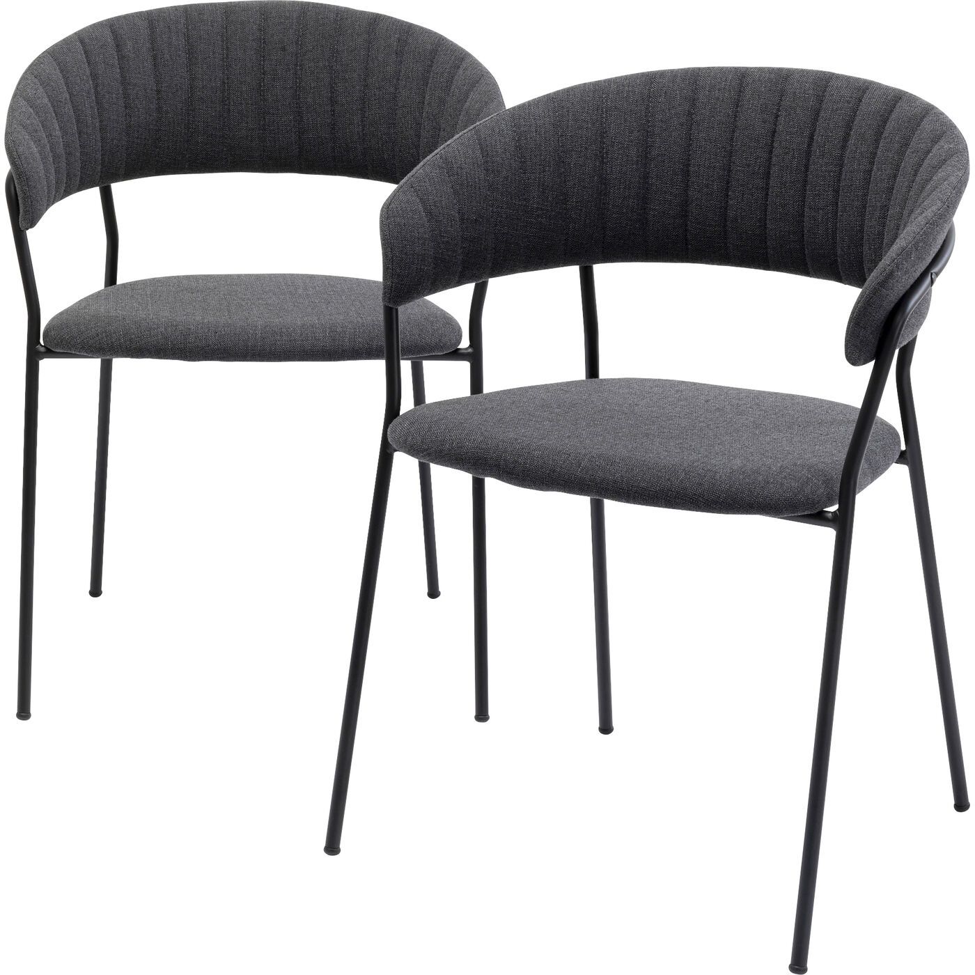 Стул с подлокотниками Belle Anthracite (2 шт)