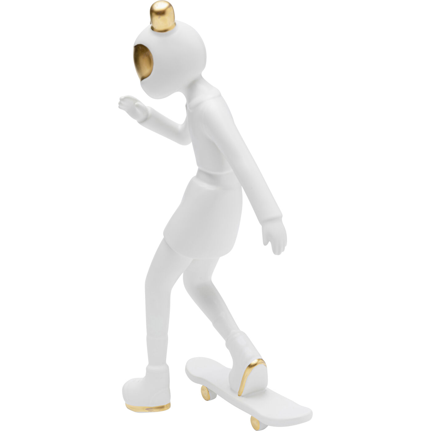 Фигура декоративная Skating Astronaut White 33 см