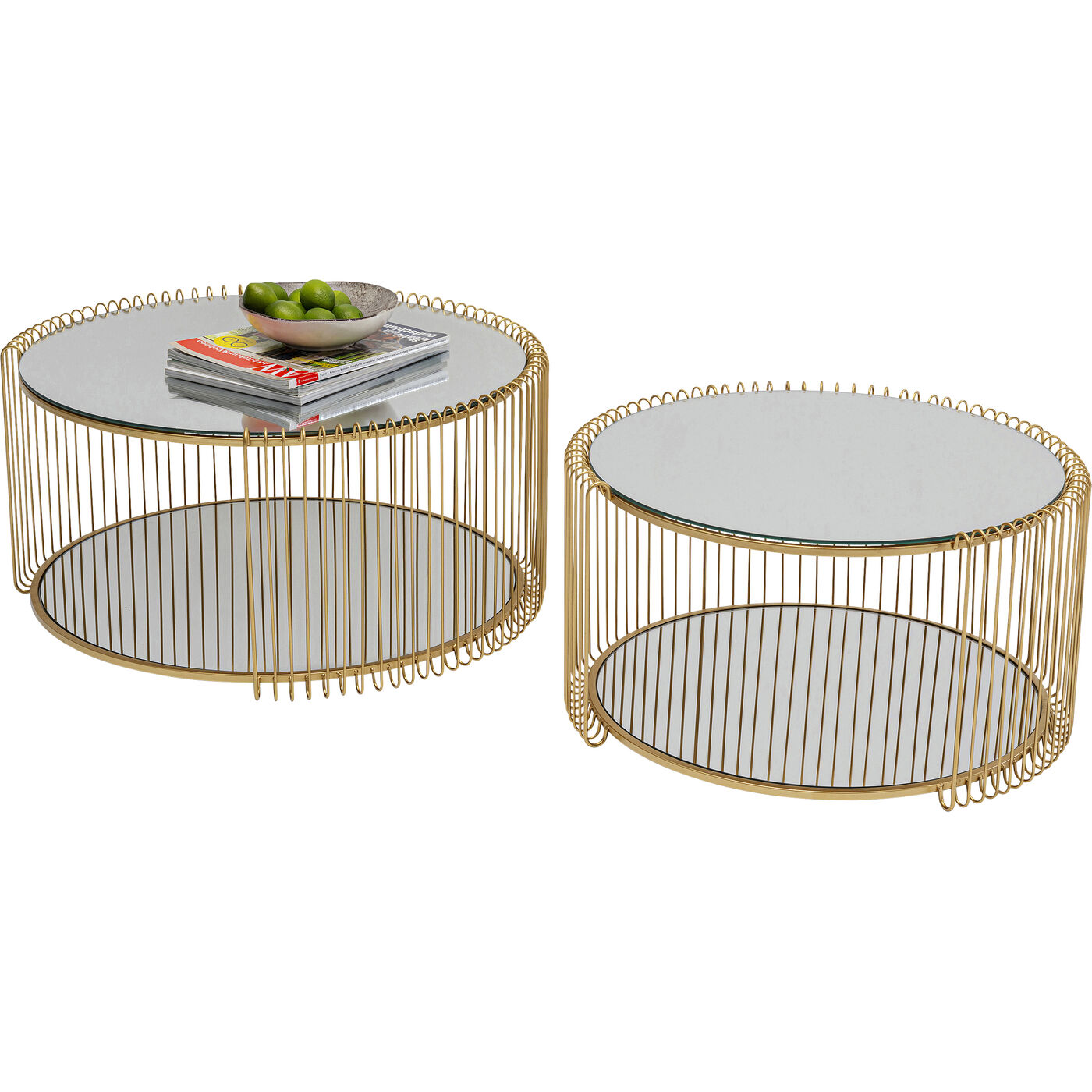 Стол кофейный Wire Double Brass (2 шт.)
