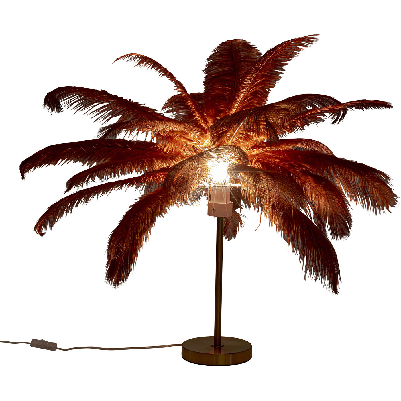 Светильник настольный Feather Palm Brown 60 см