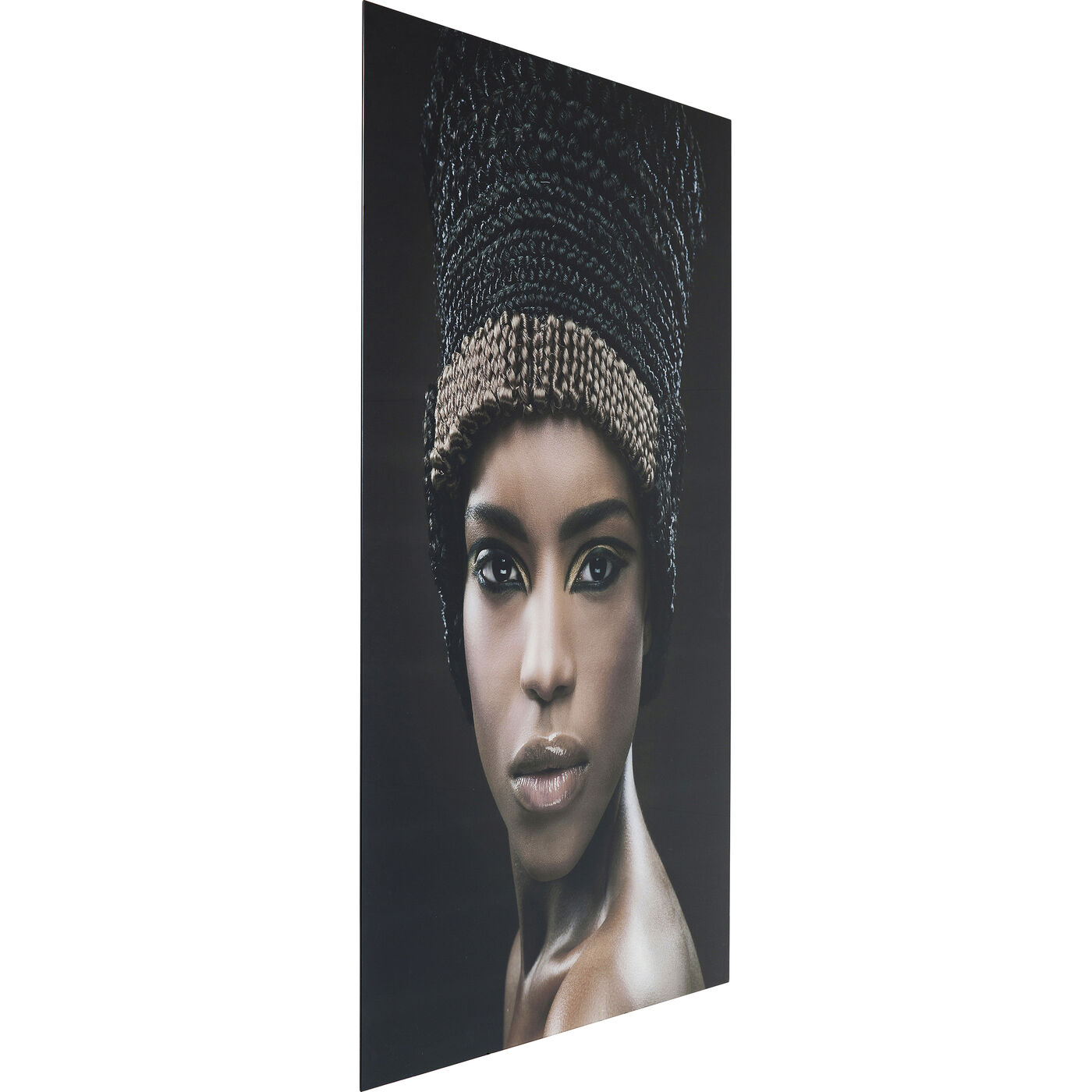 Картина стеклянная Royal Headdress Face 100x150 см