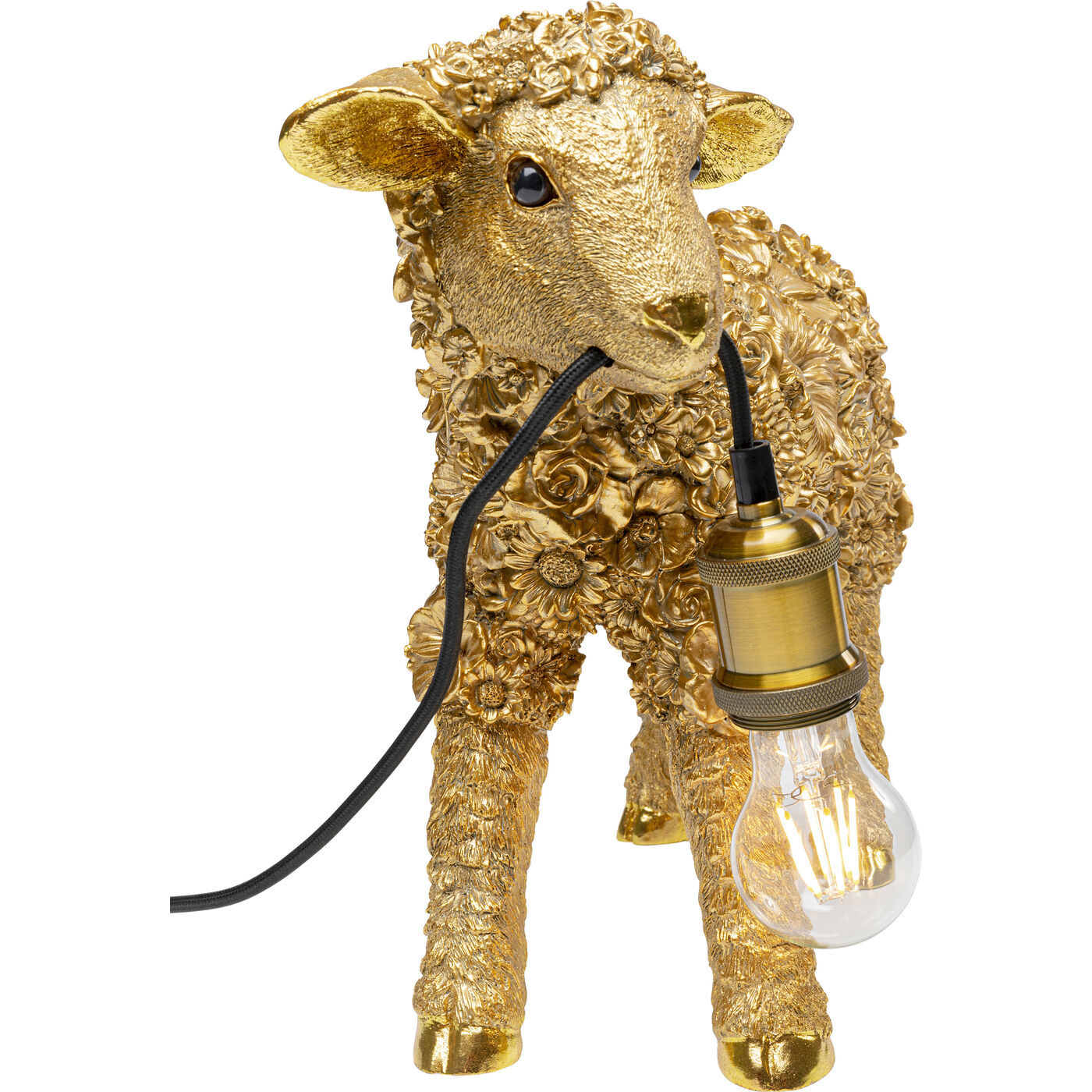 Светильник настольный Animal Flower Sheep Gold 36 см