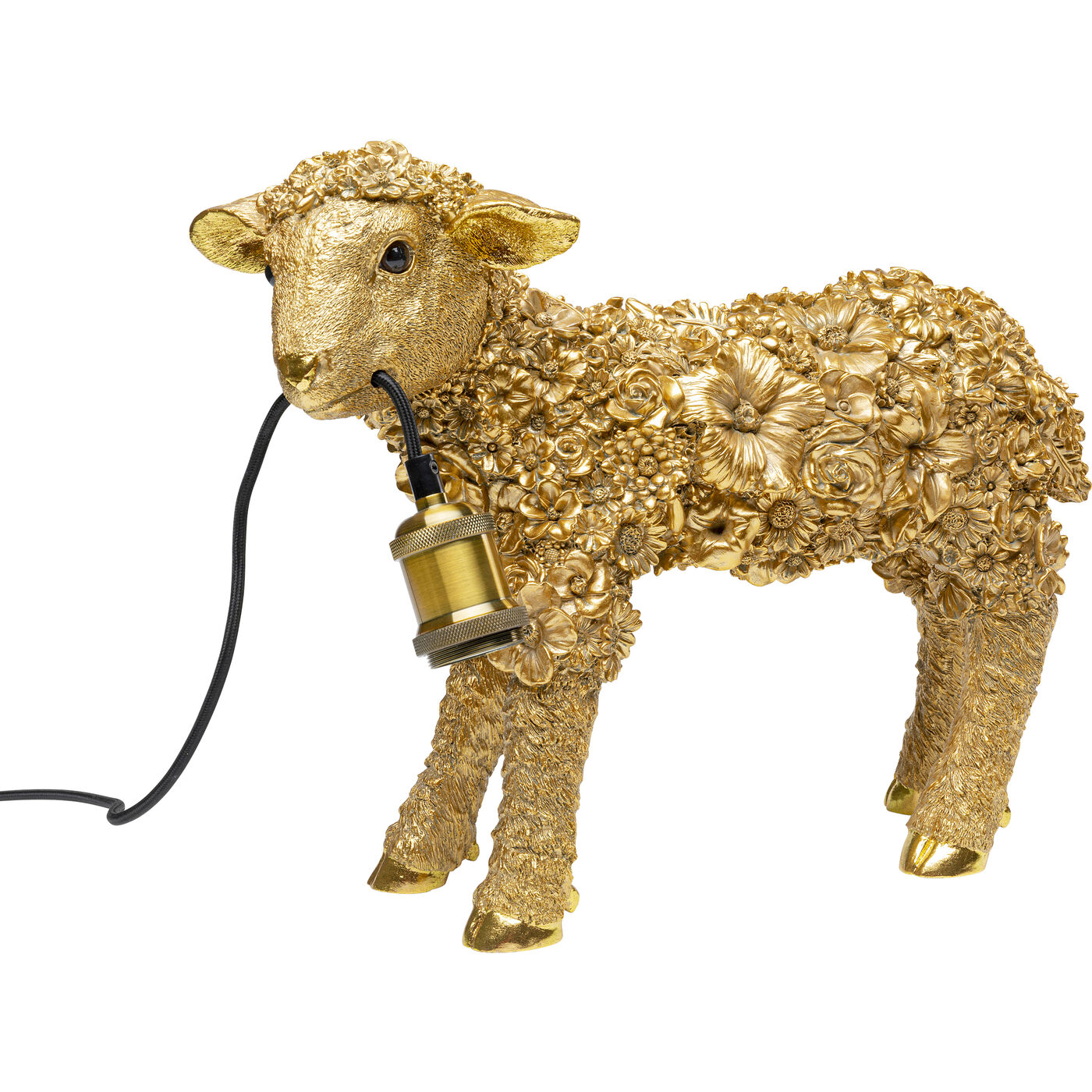 Светильник настольный Animal Flower Sheep Gold 36 см