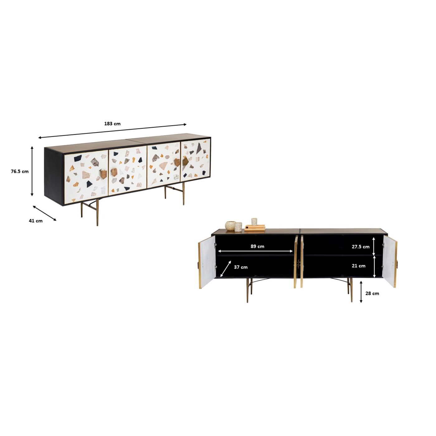 Комод Terrazzo 183 см