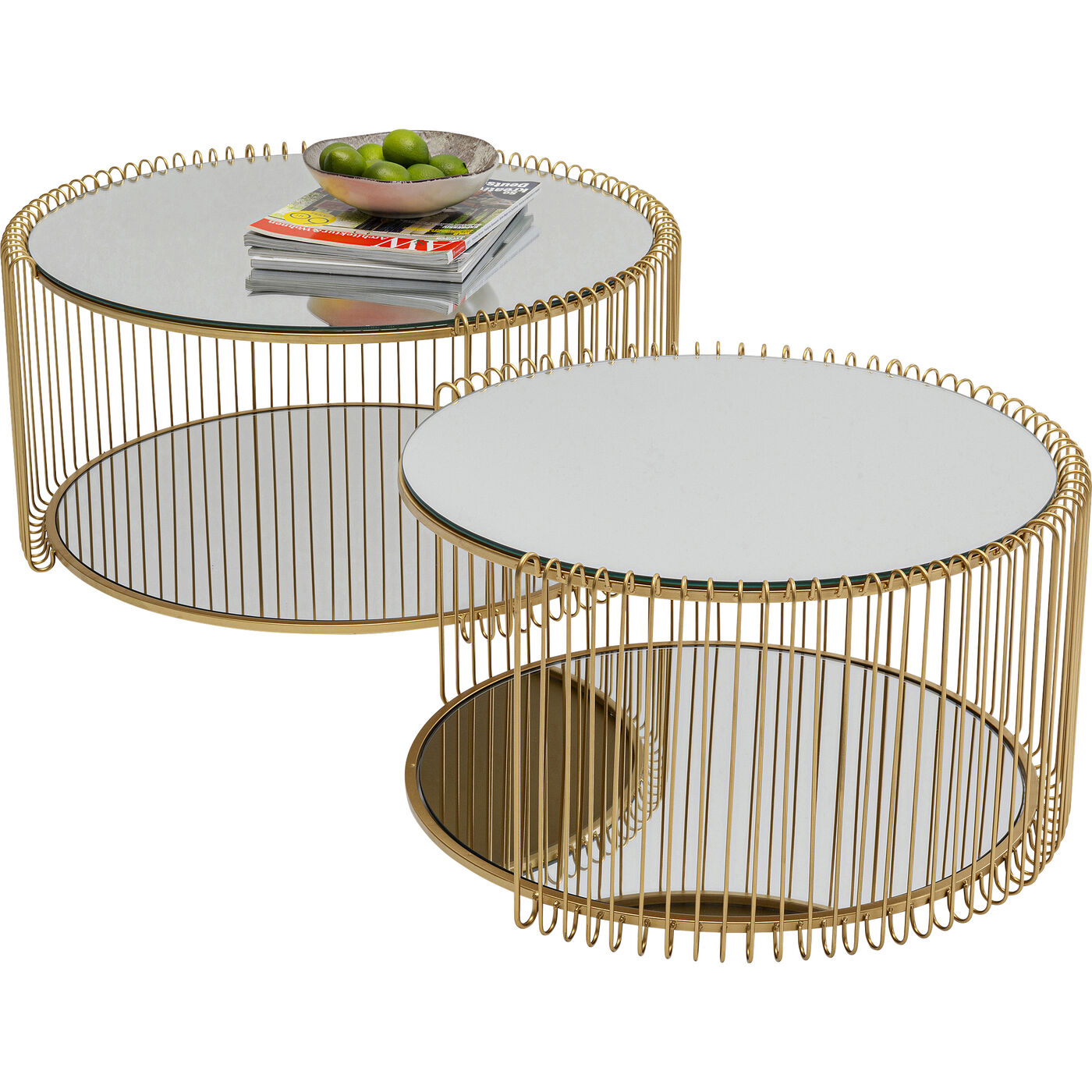 Стол кофейный Wire Double Brass (2 шт.)