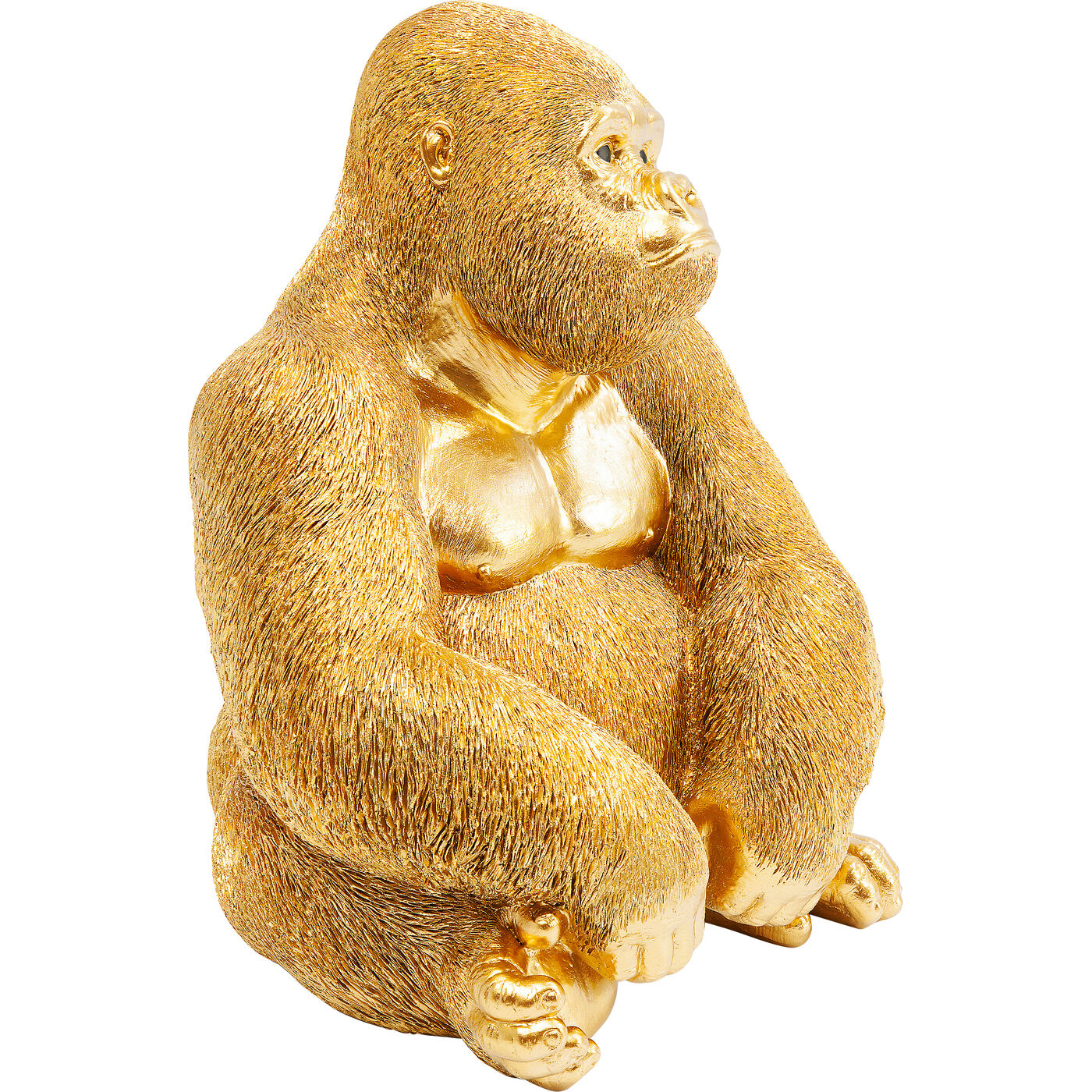 Фигура декоративная Monkey Gorilla Side Medium Gold 39 см