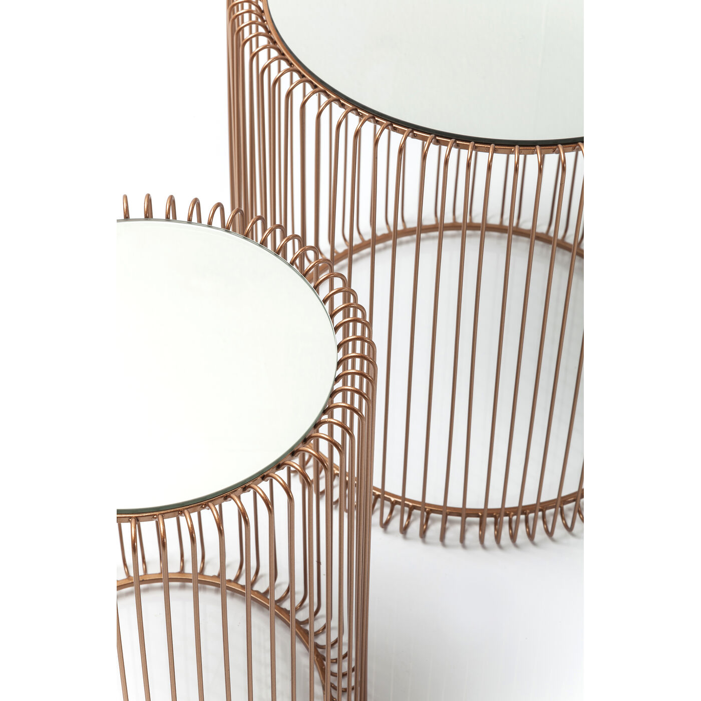 Стол приставной Wire Copper Ø44 см (2 шт)