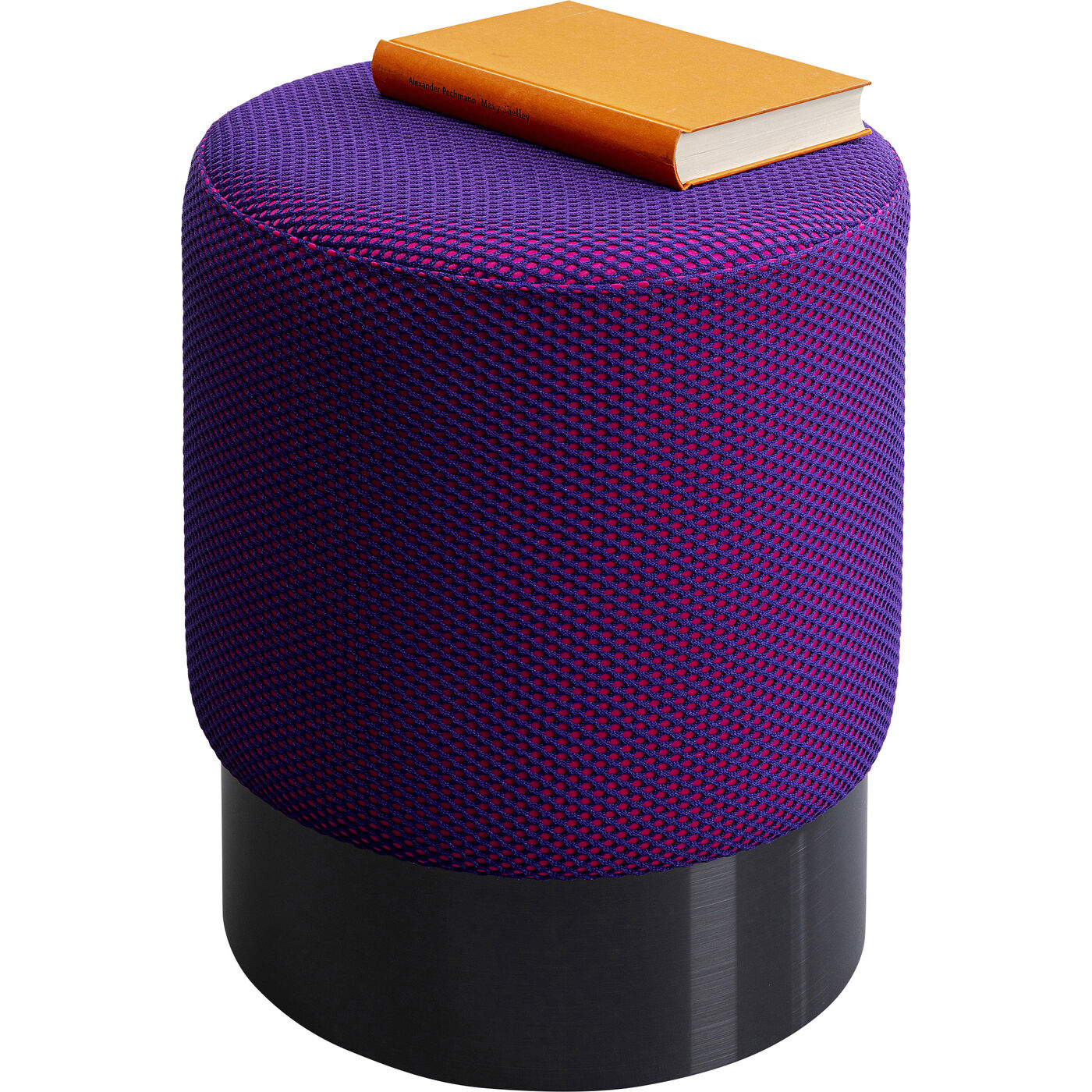 Пуф Jody Purple Mesh Black Ø35 см