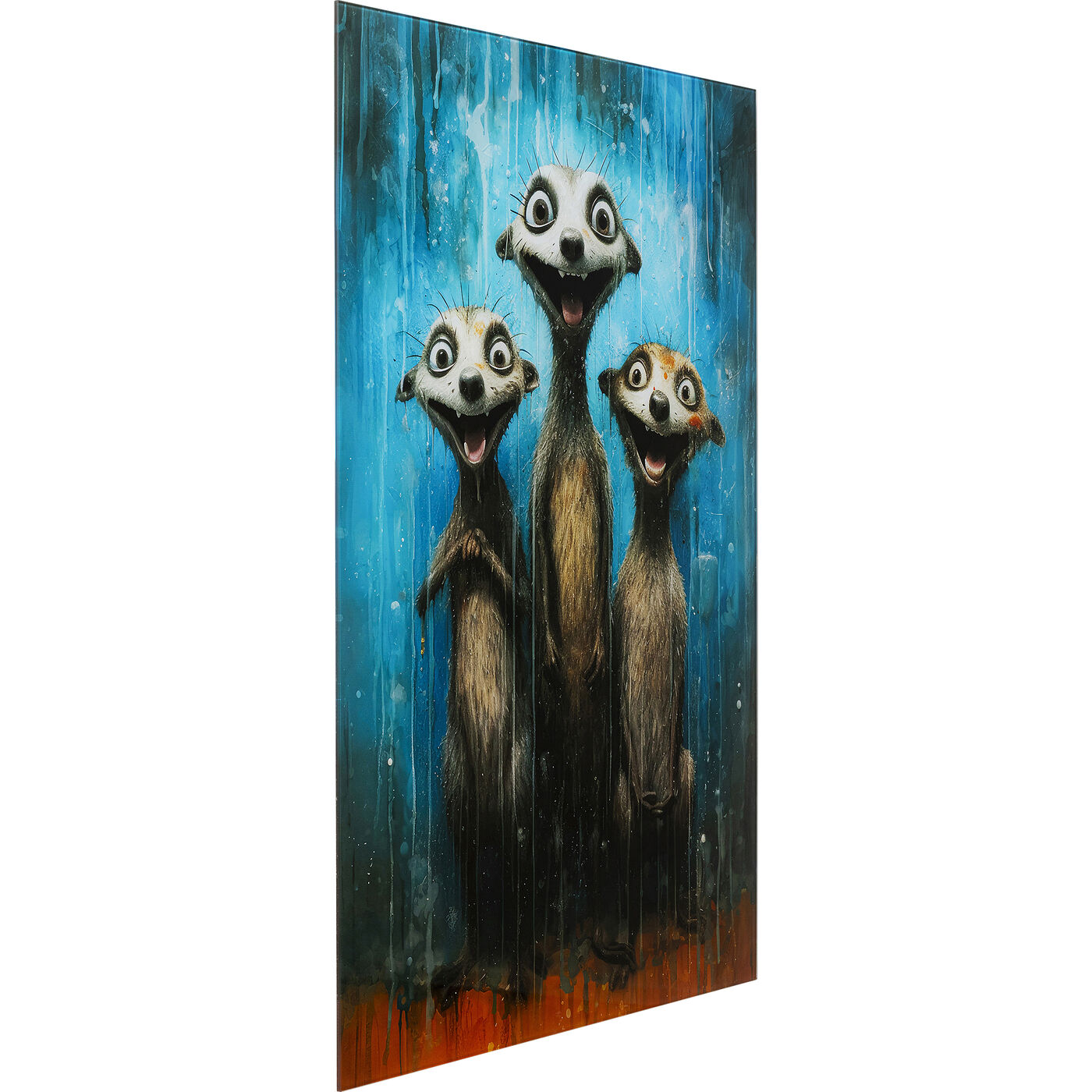 Картина стеклянная Singing Meerkats 60x80 см