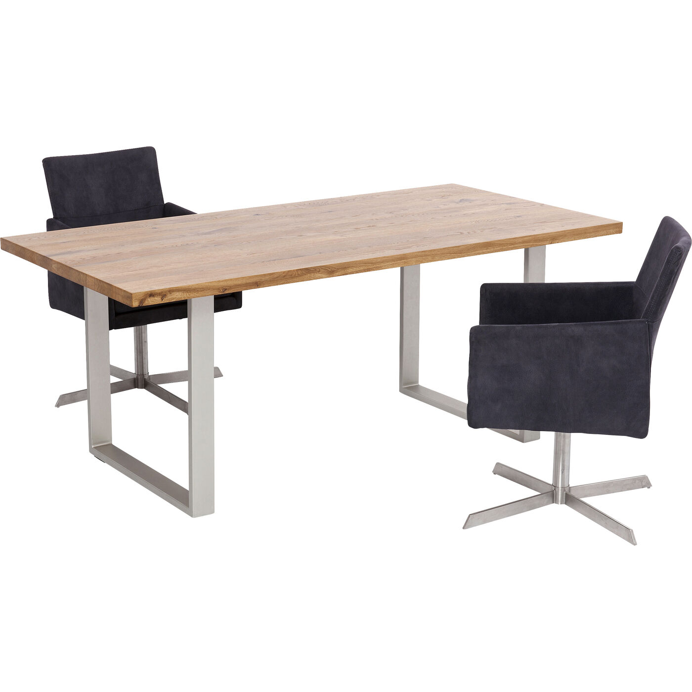 Стол Jackie Oak Silver 160x80 см