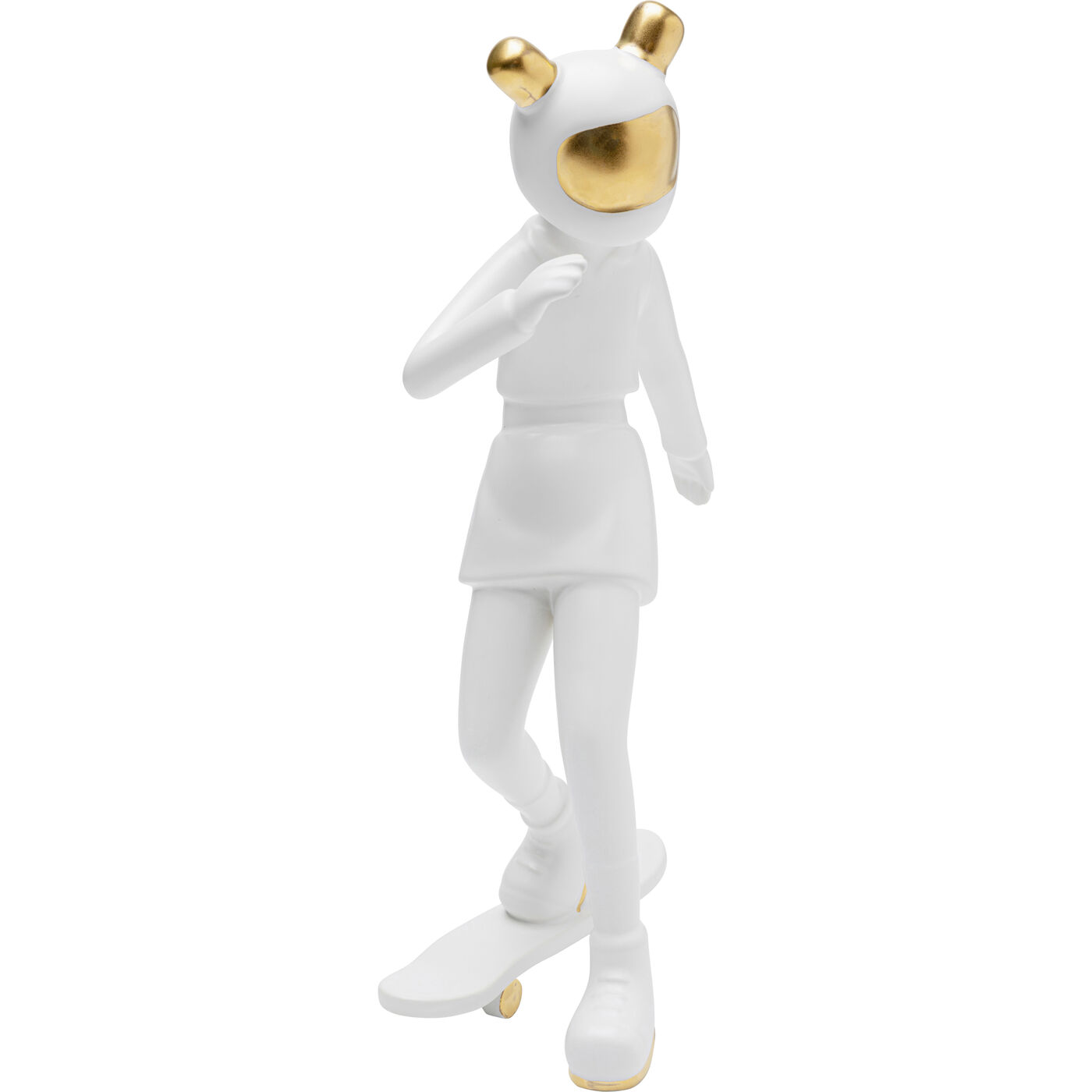 Фигура декоративная Skating Astronaut White 33 см