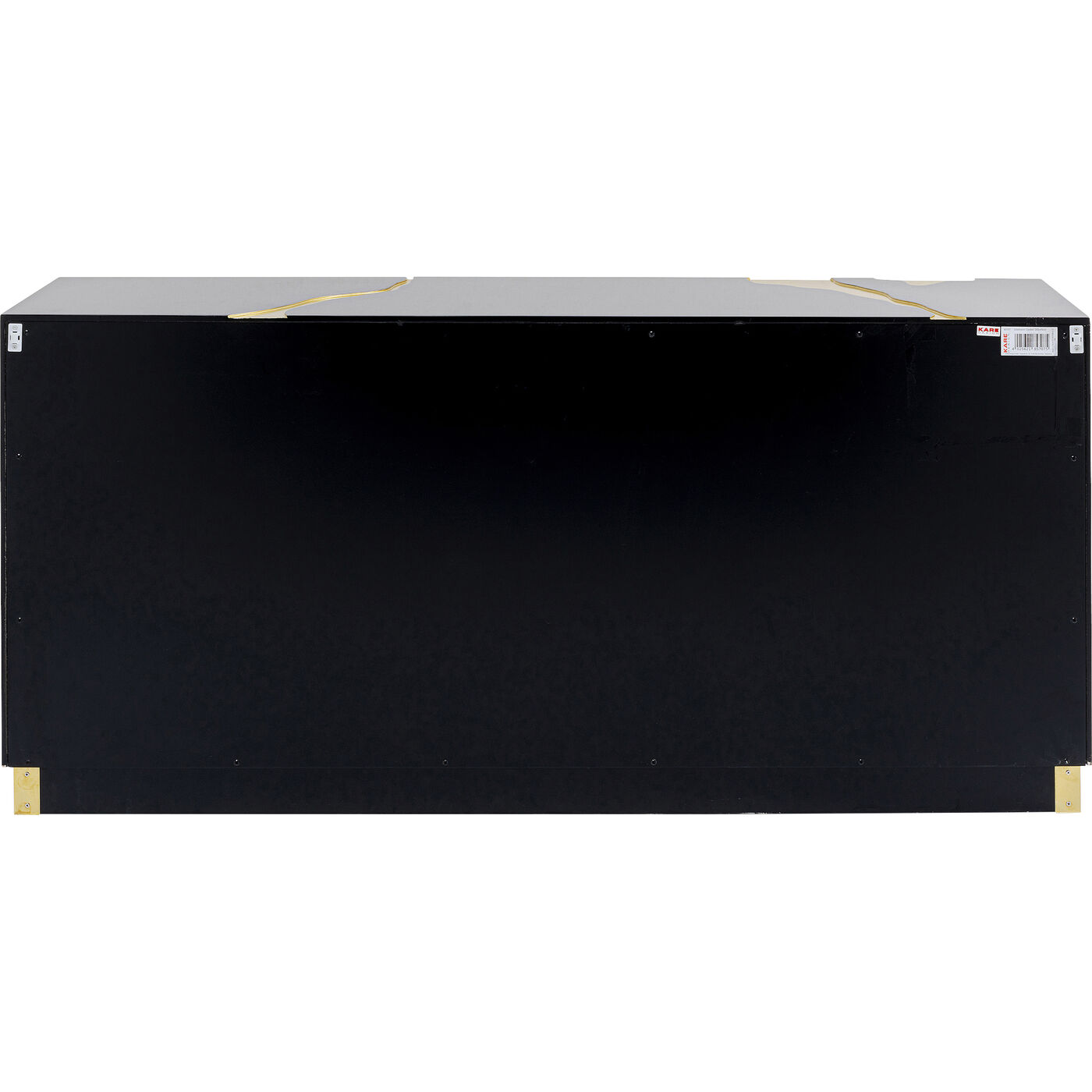 Комод широкий Cracked Black Gold 165x80 см