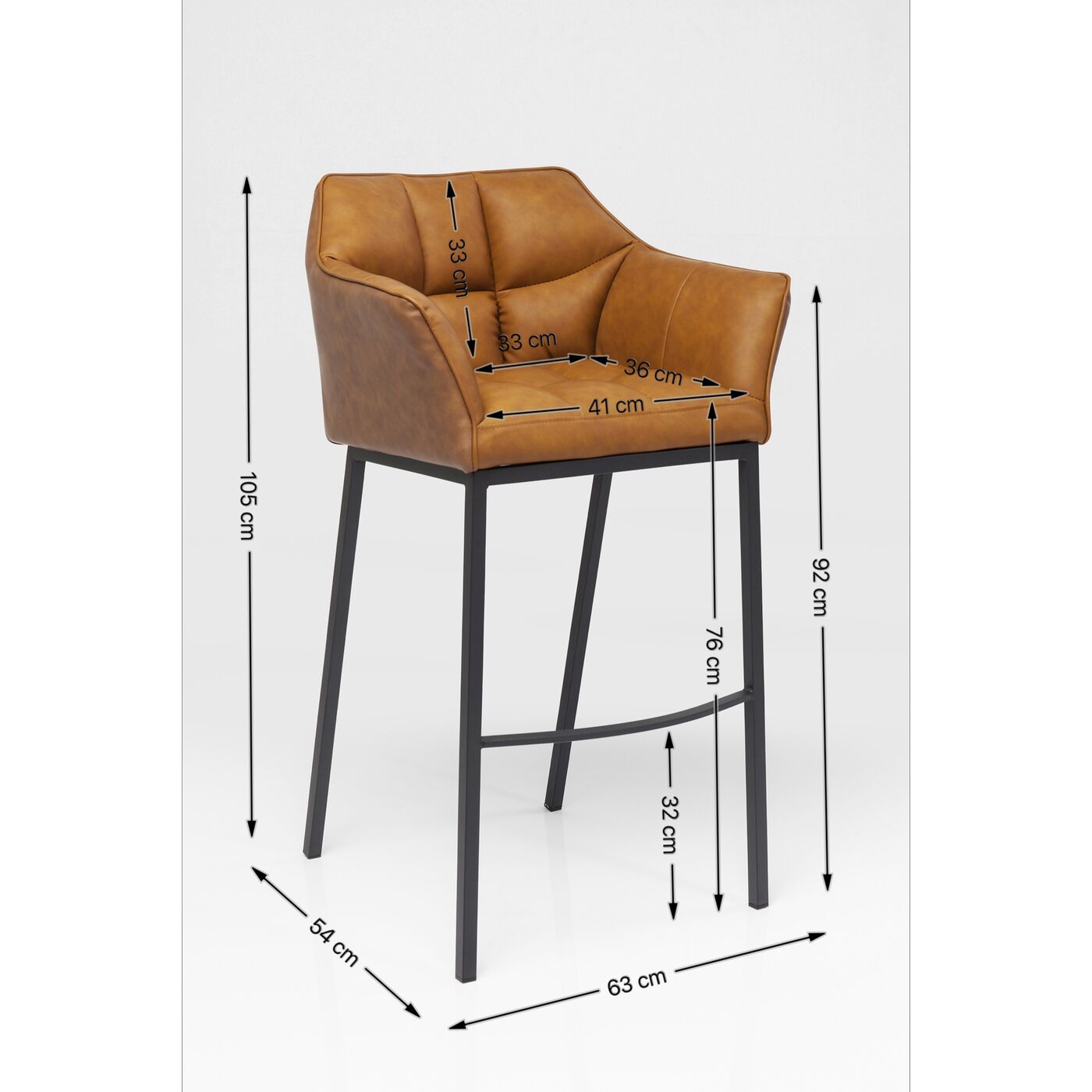 Стул барный Thinktank Quattro Brown
