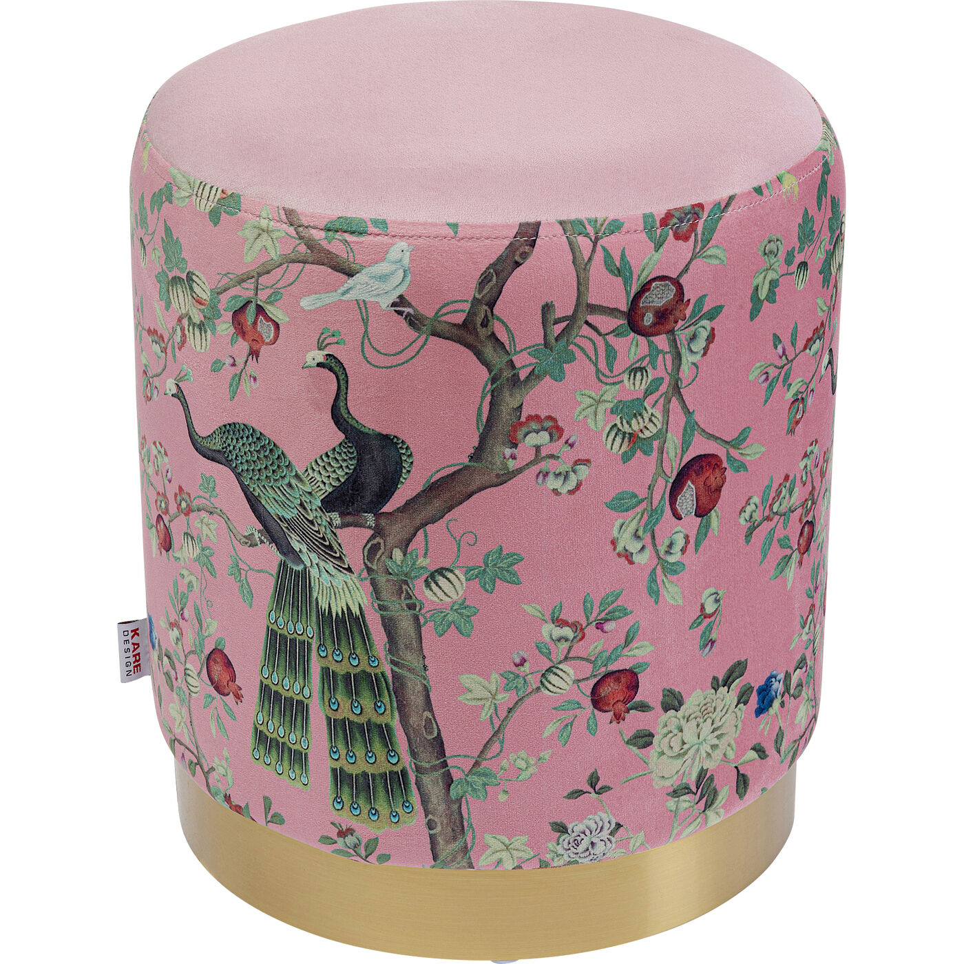 Пуф Cherry Peacock Brass Ø32 см