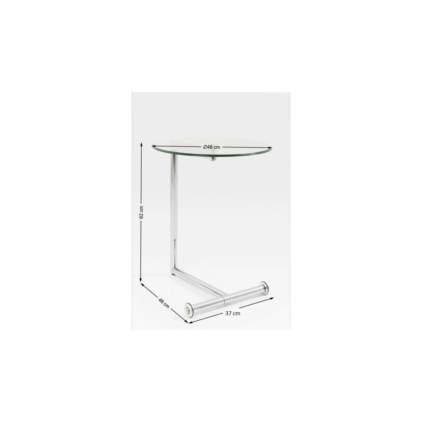 Стол приставной Easy Living Clear Ø46 см