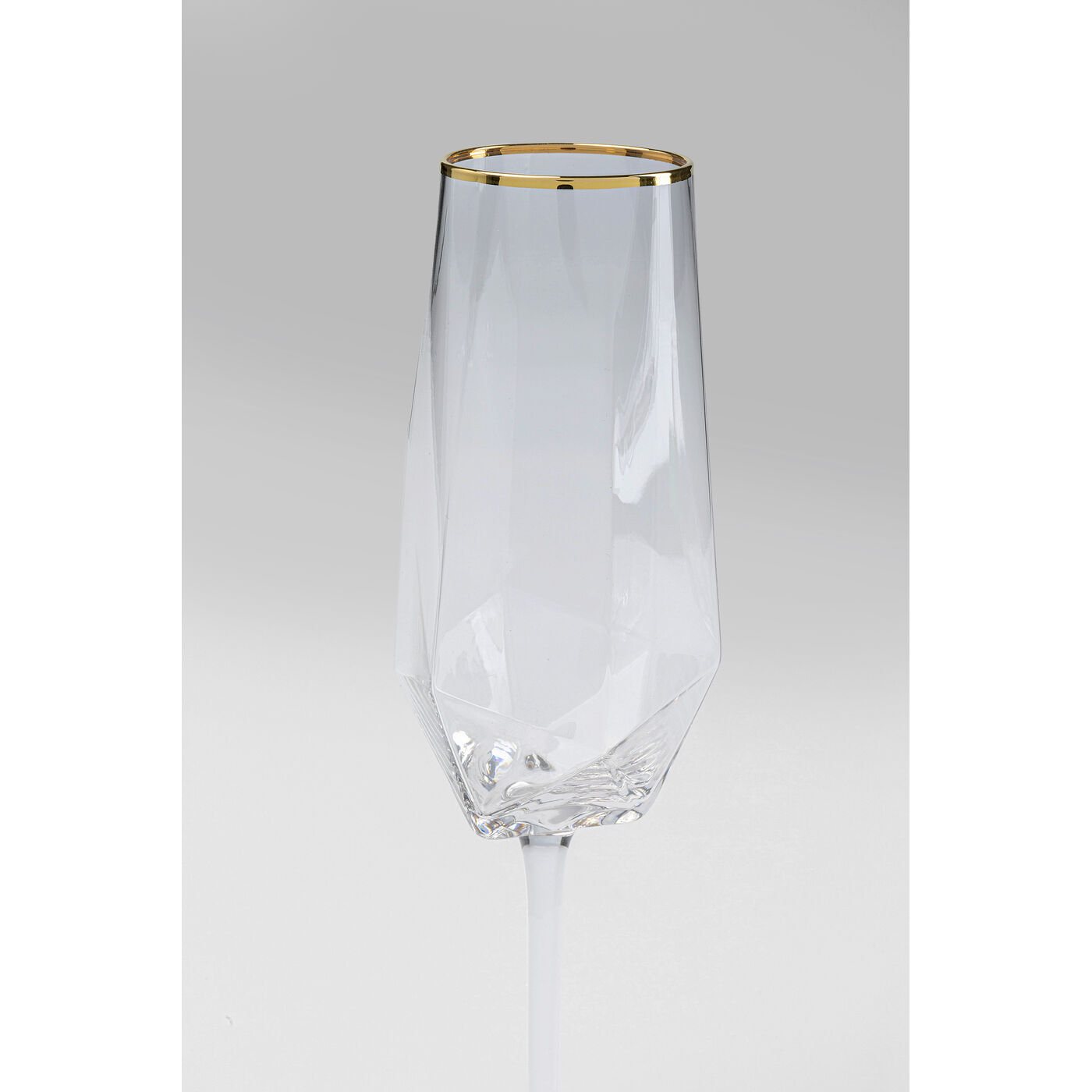 Бокал для шампанского Diamond Gold Rim (4 шт)