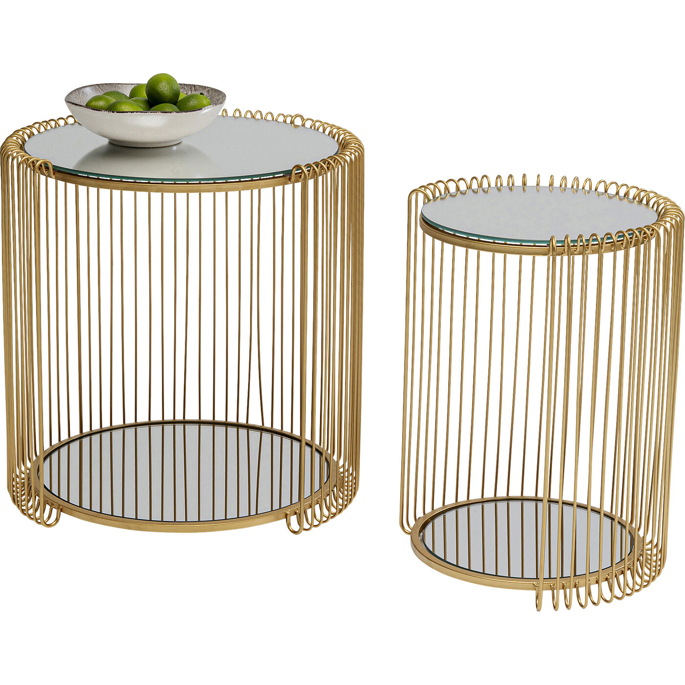 Стол приставной Wire Double Brass (2 шт.)