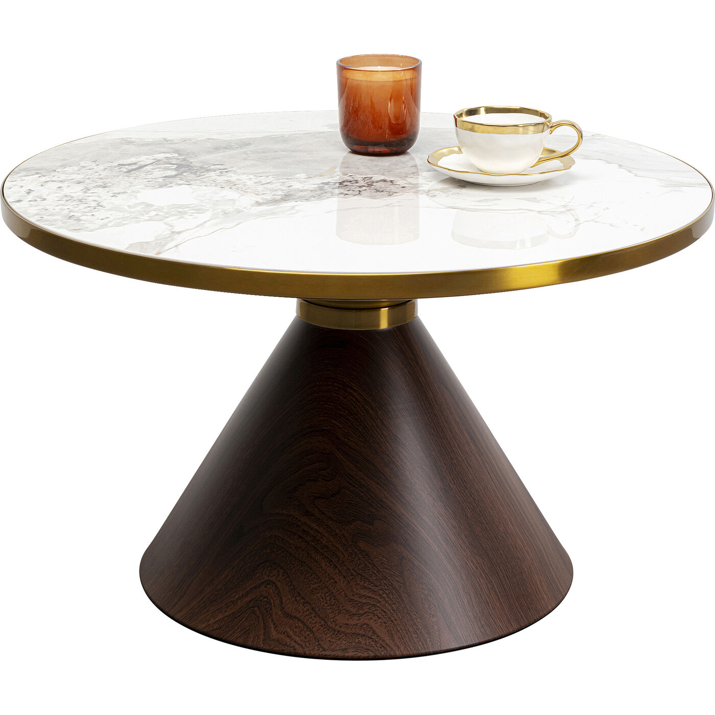 Стол кофейный Cono Marble Ø70 см
